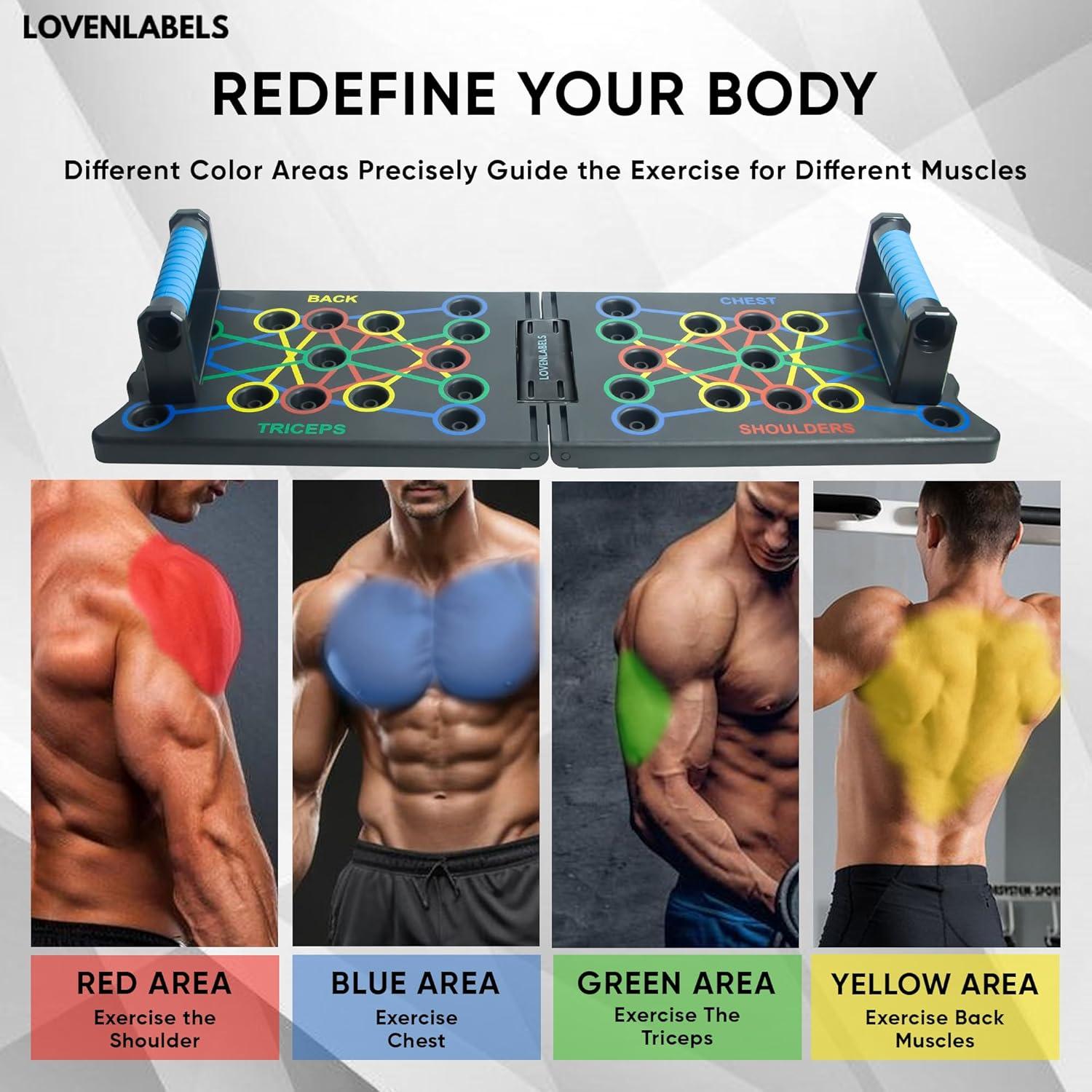 Tabla de Flexiones Plegable LOVENLABELS - Entrenamiento en Casa