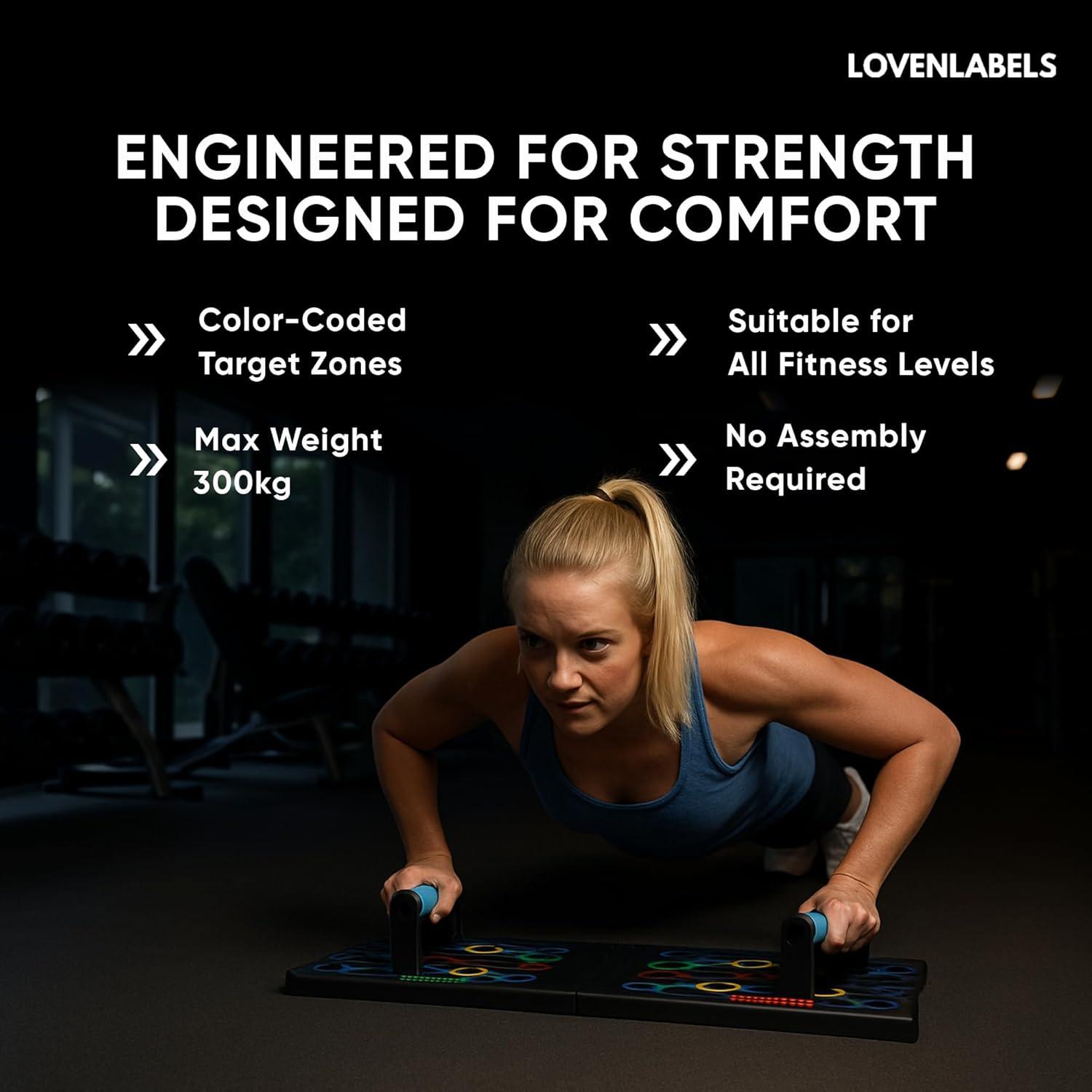 Tabla de Flexiones Plegable LOVENLABELS - Entrenamiento en Casa