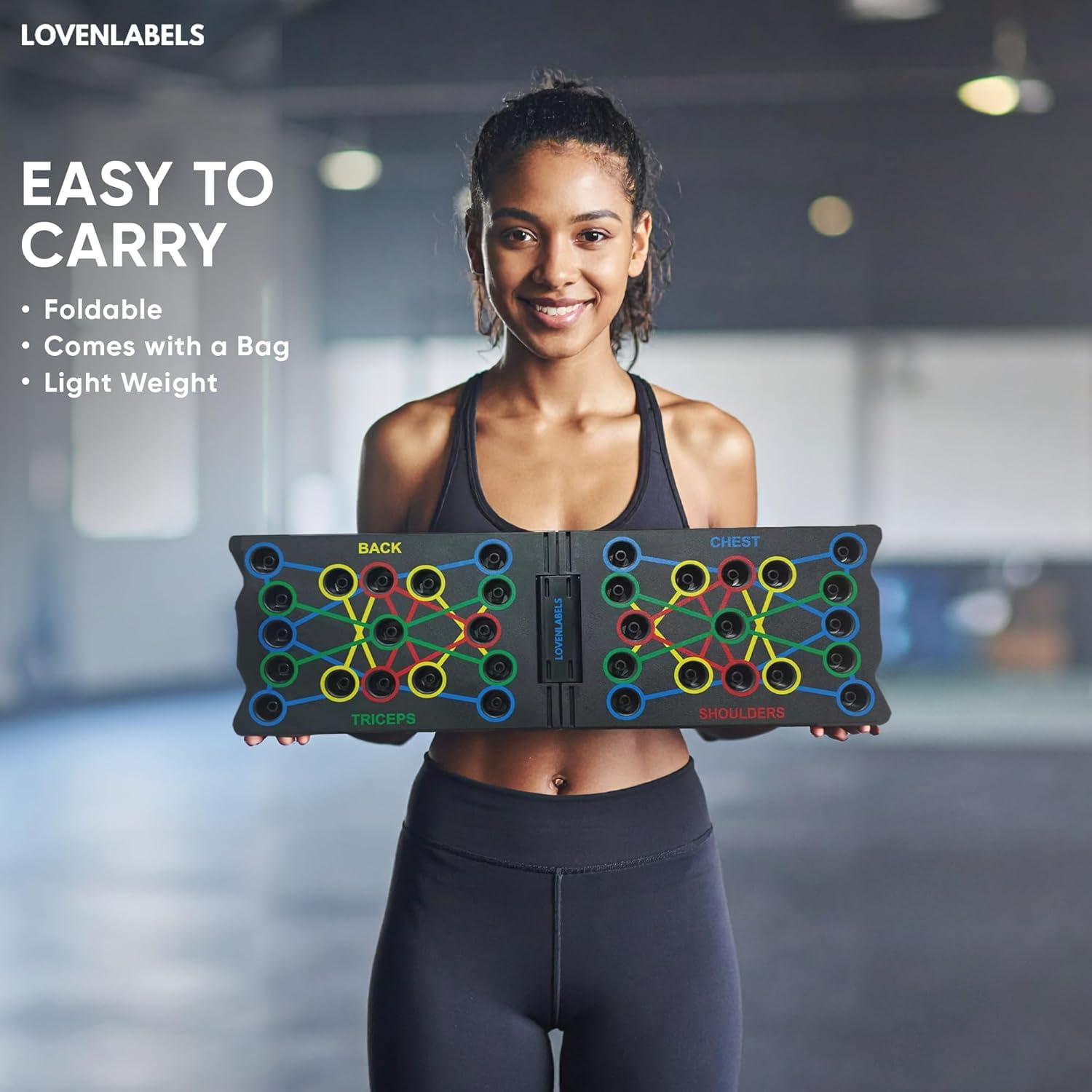 Tabla de Flexiones Plegable LOVENLABELS - Entrenamiento en Casa