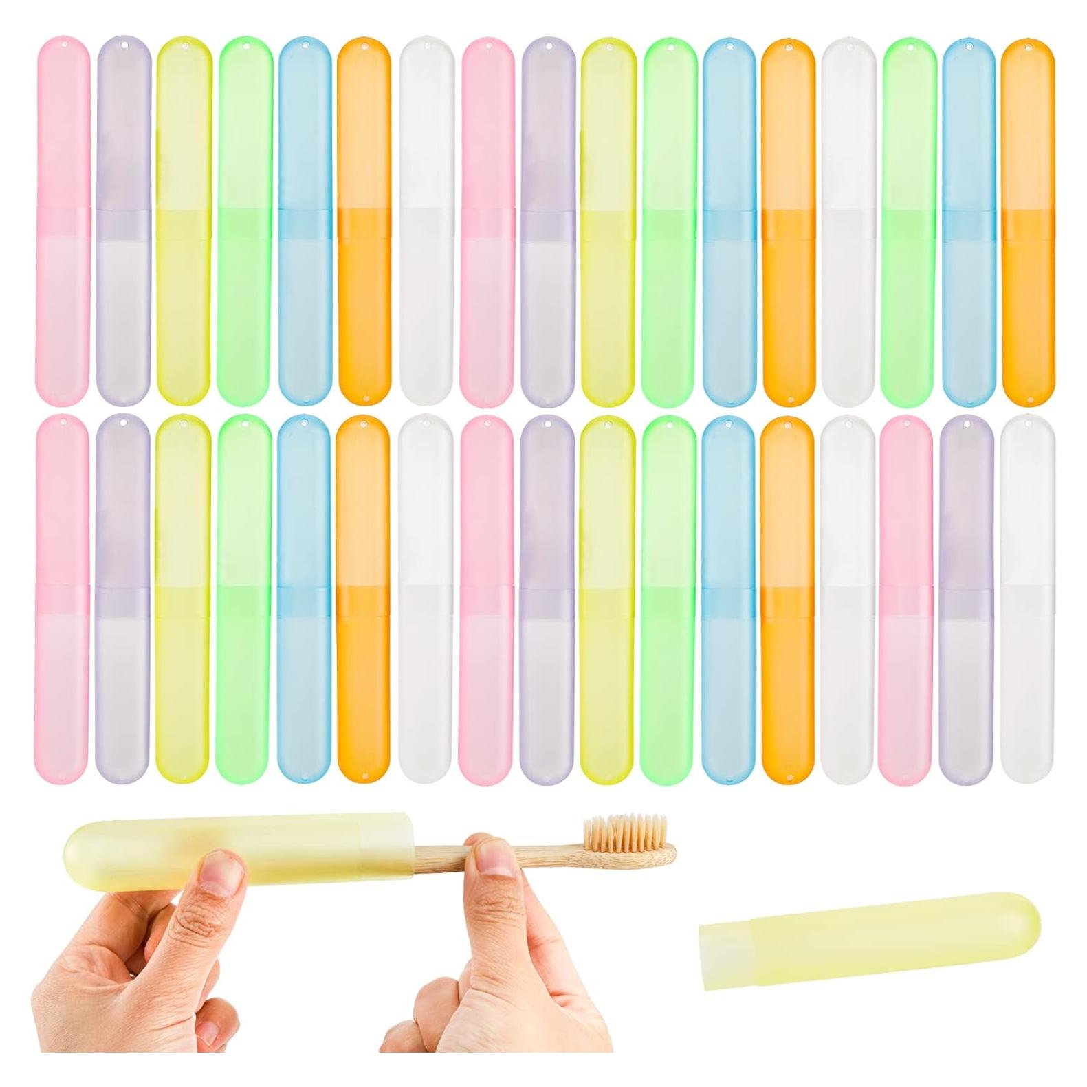 Estuche de Cepillo de Dientes de Viaje Hedume - 35 Piezas, 7 Colores