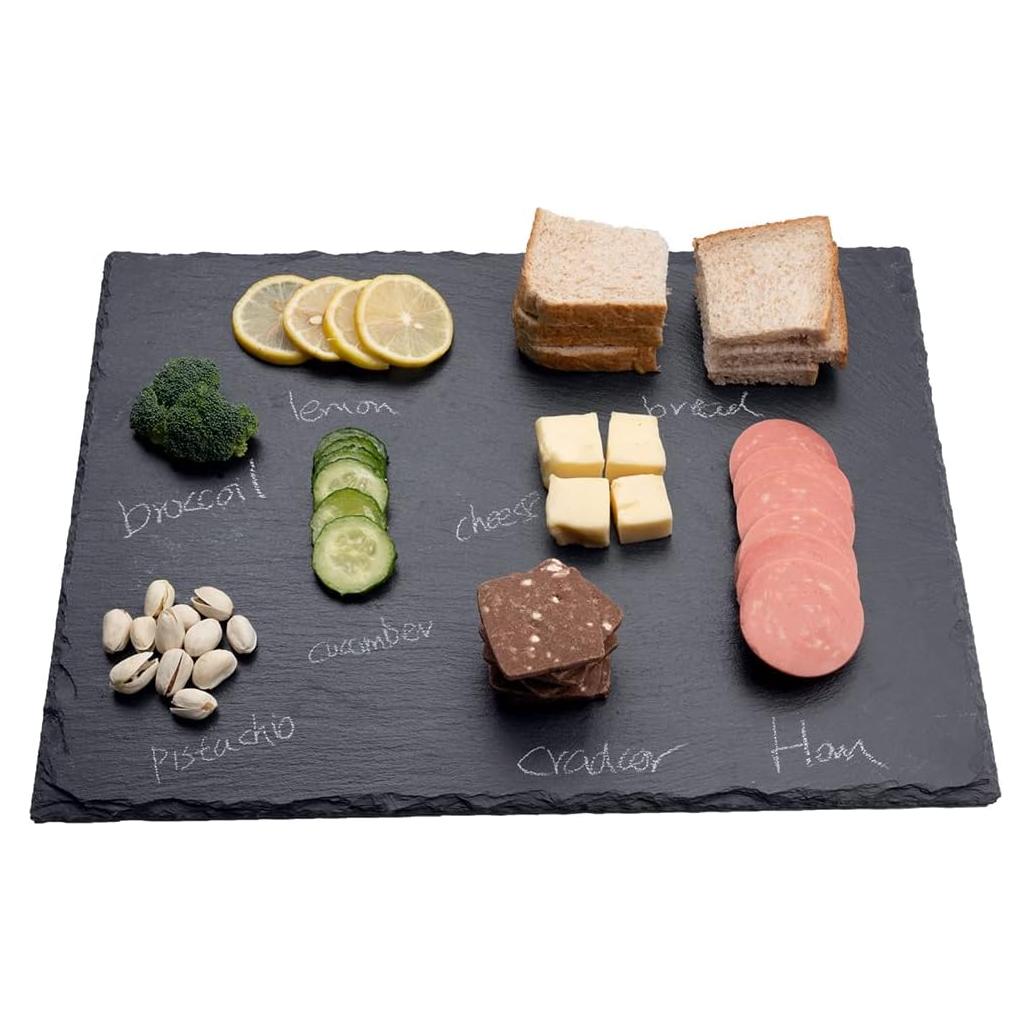 Tabla de Queso de Pizarra 40x30cm WLWNWFT - Ideal para Aperitivos