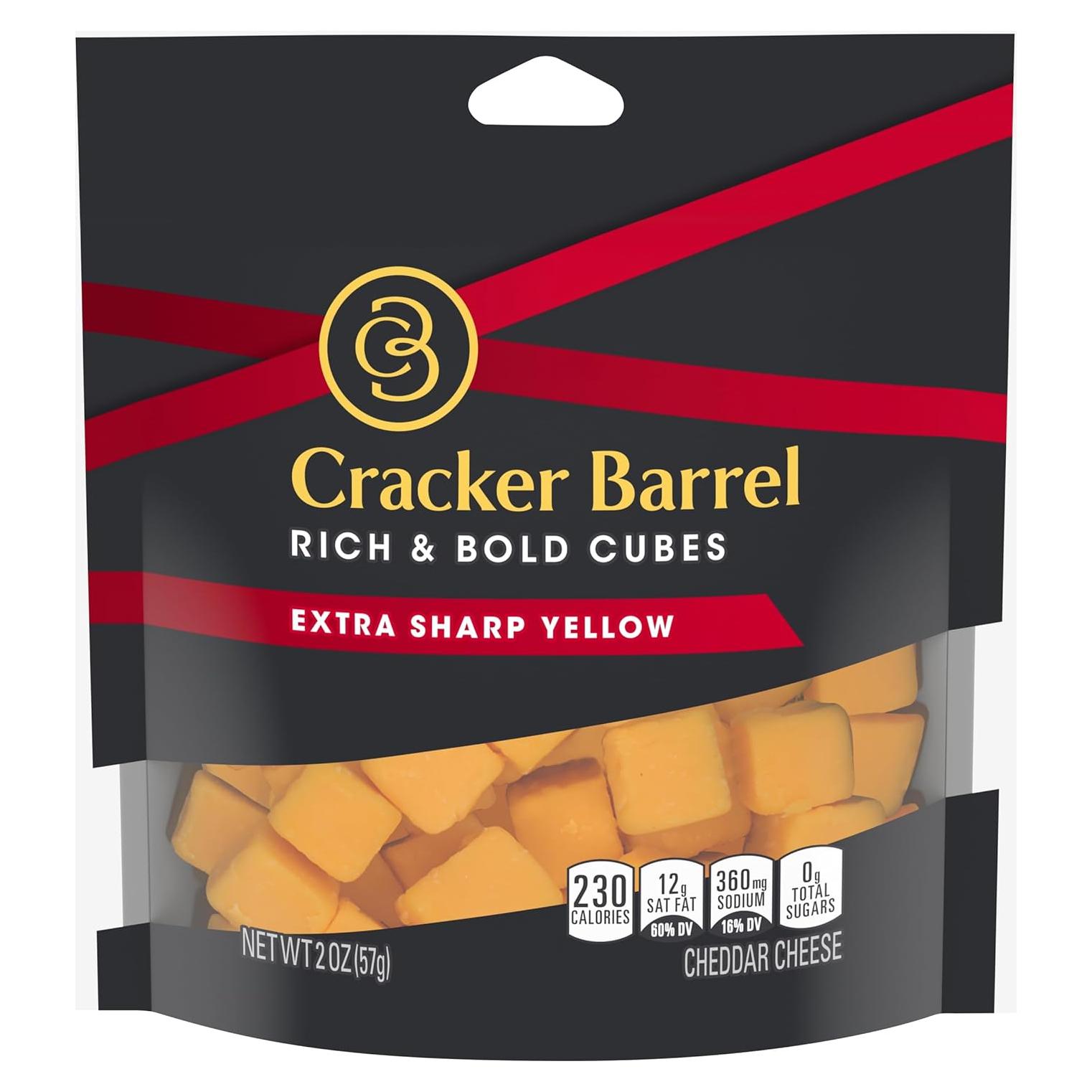Cubos de Queso Cheddar Extra Fuerte Cracker Barrel 56.7g