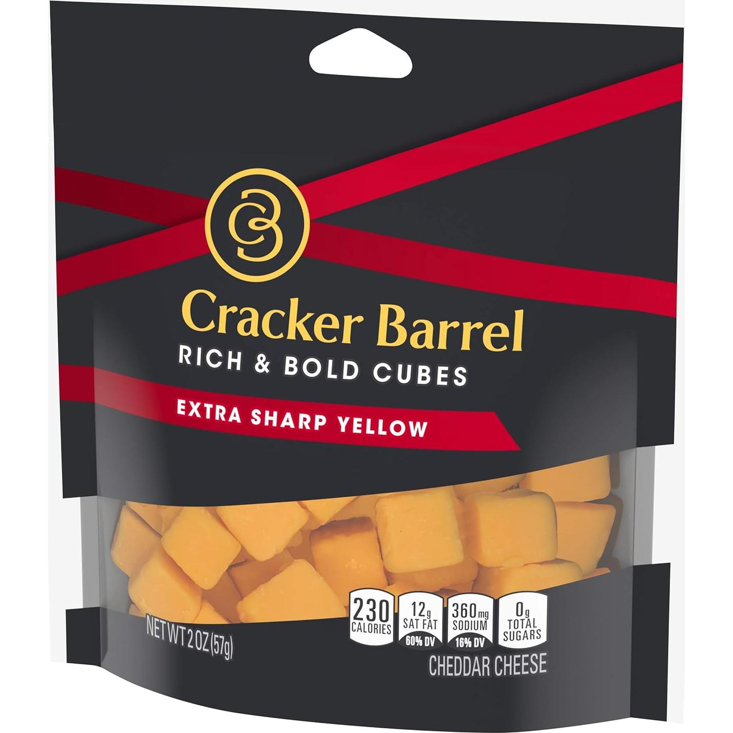 Cubos de Queso Cheddar Extra Fuerte Cracker Barrel 56.7g