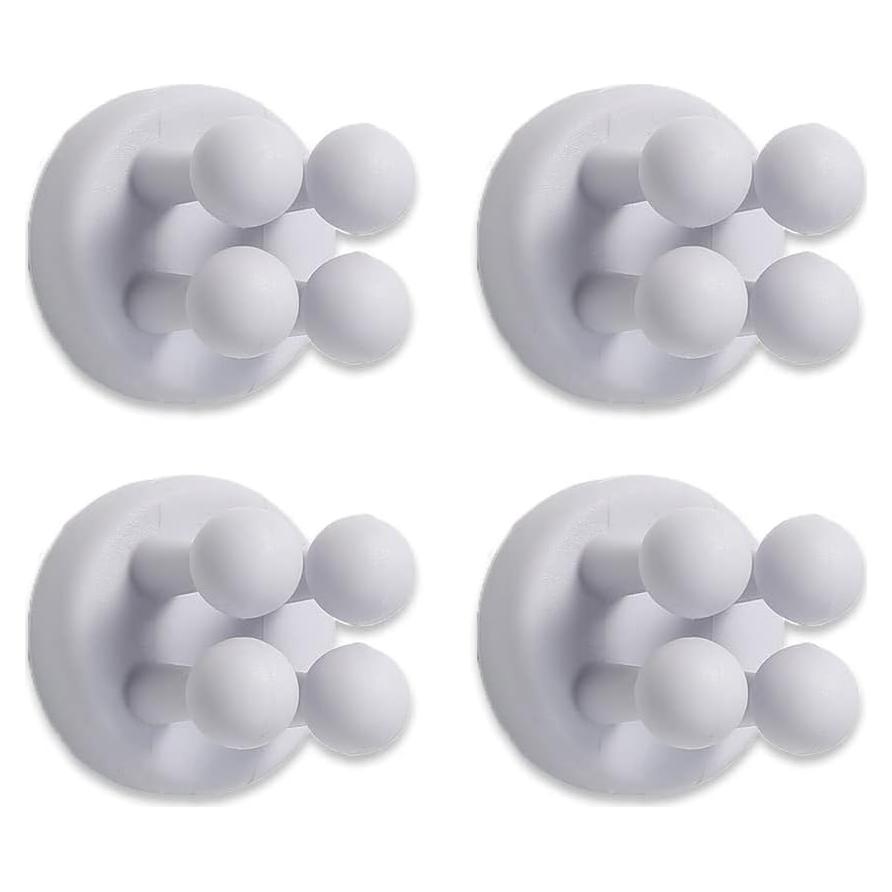 Soportes de Cepillo de Dientes de Silicona Genérico 4 Pcs Gris