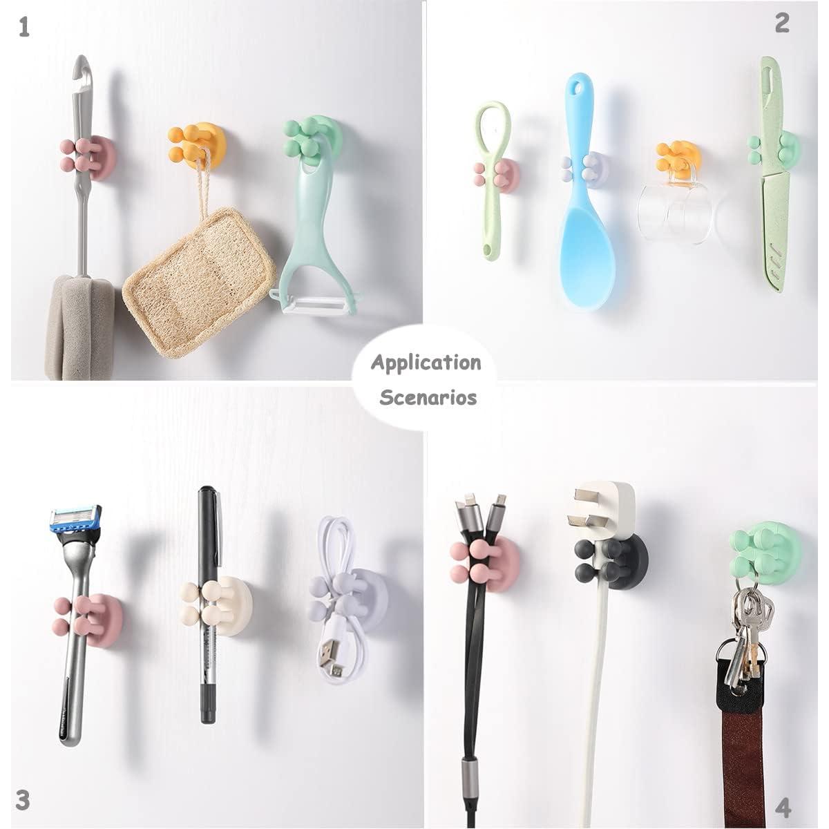 Soportes de Cepillo de Dientes de Silicona Genérico 4 Pcs Gris