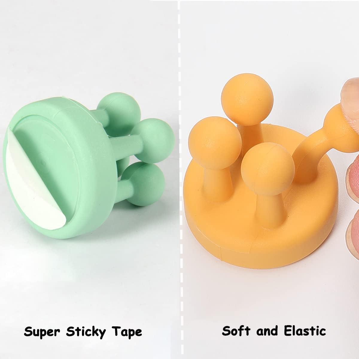 Soportes de Cepillo de Dientes de Silicona Genérico 4 Pcs Gris