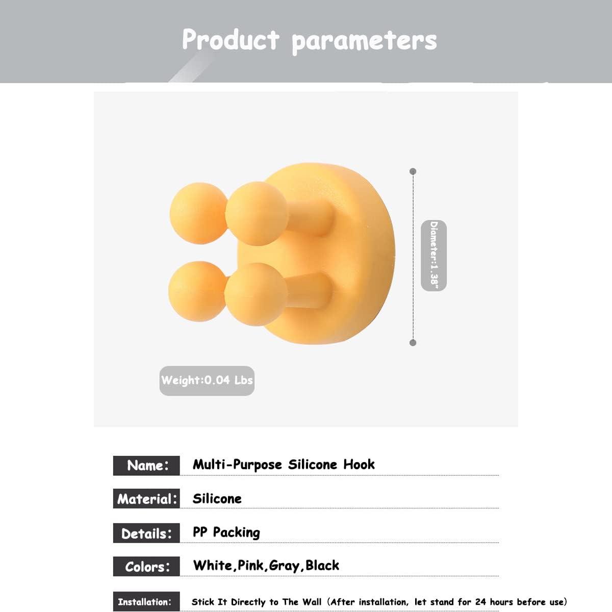 Soportes de Cepillo de Dientes de Silicona Genérico 4 Pcs Gris