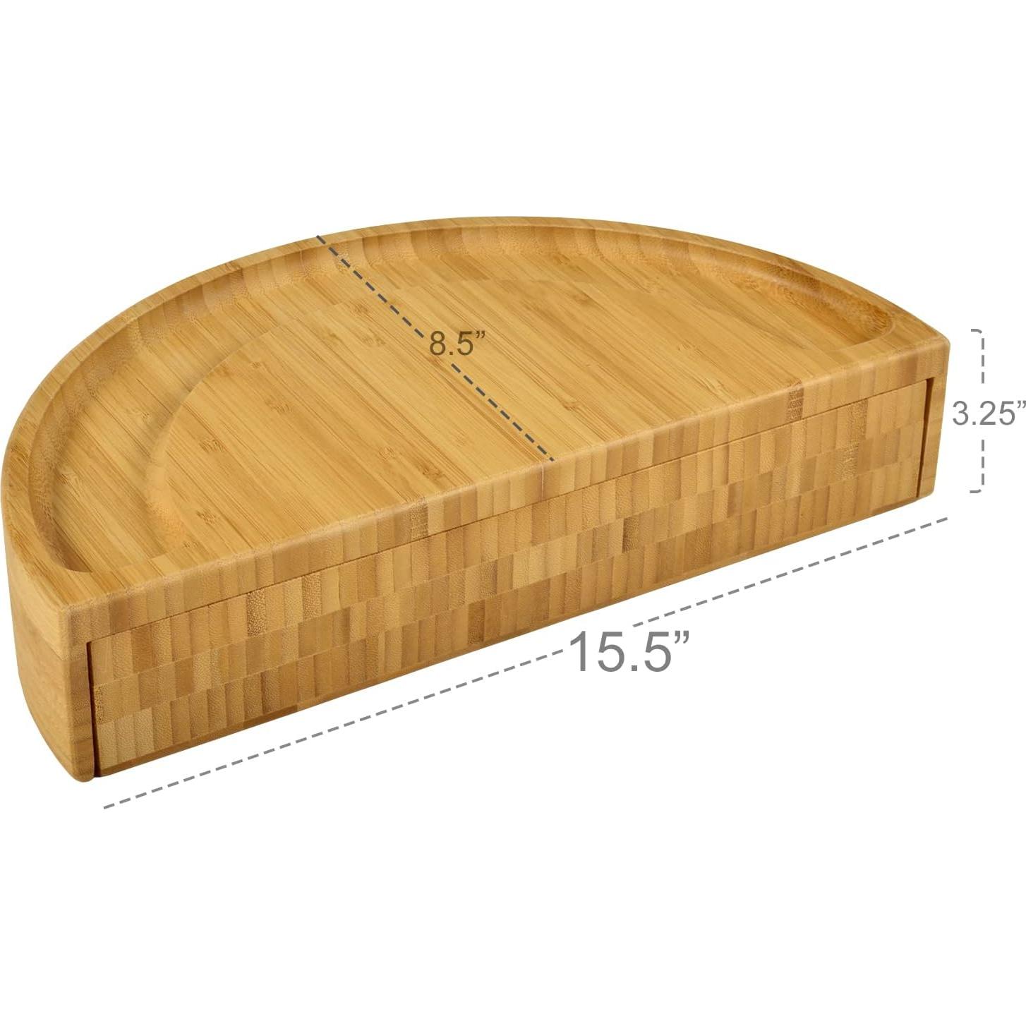 Tabla de Queso Plegable de Bambú Picnic en Ascot - Diseño Innovador