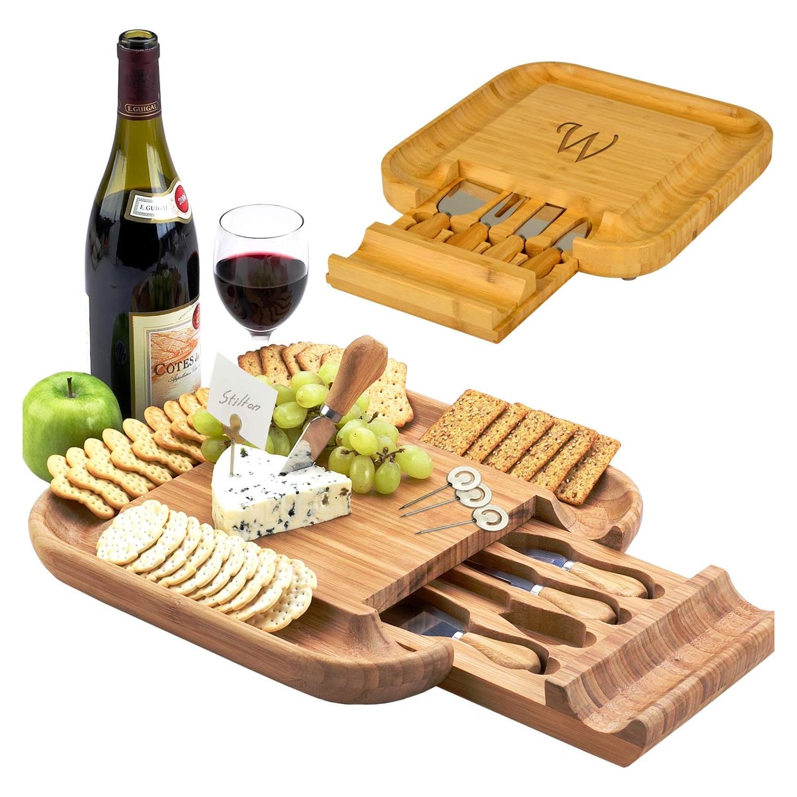 Tabla de Cortar de Bambú Personalizada Picnic en Ascot 33x33cm