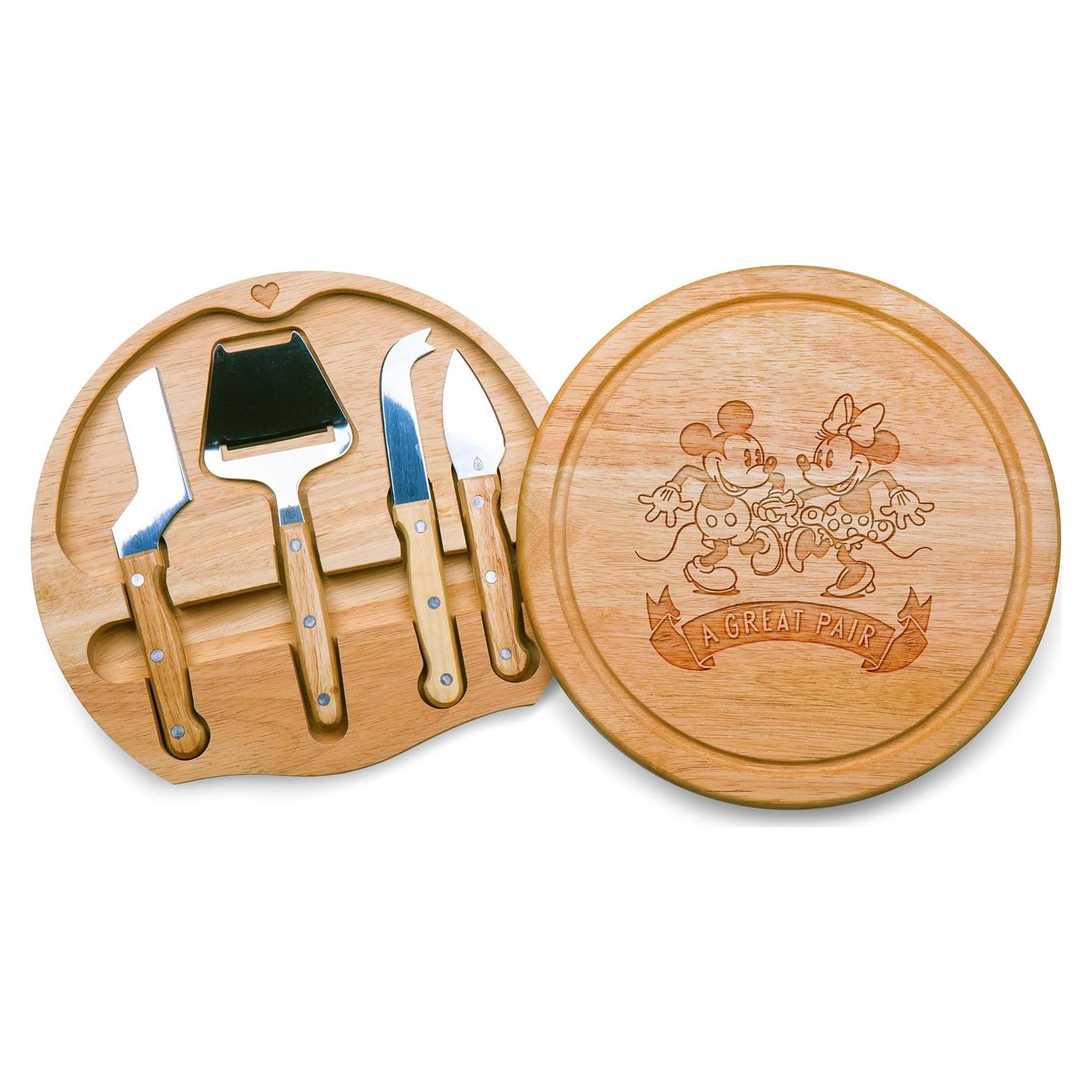 Tabla de Queso Mickey y Minnie Mouse Circo Picnic Time 25.9 cm