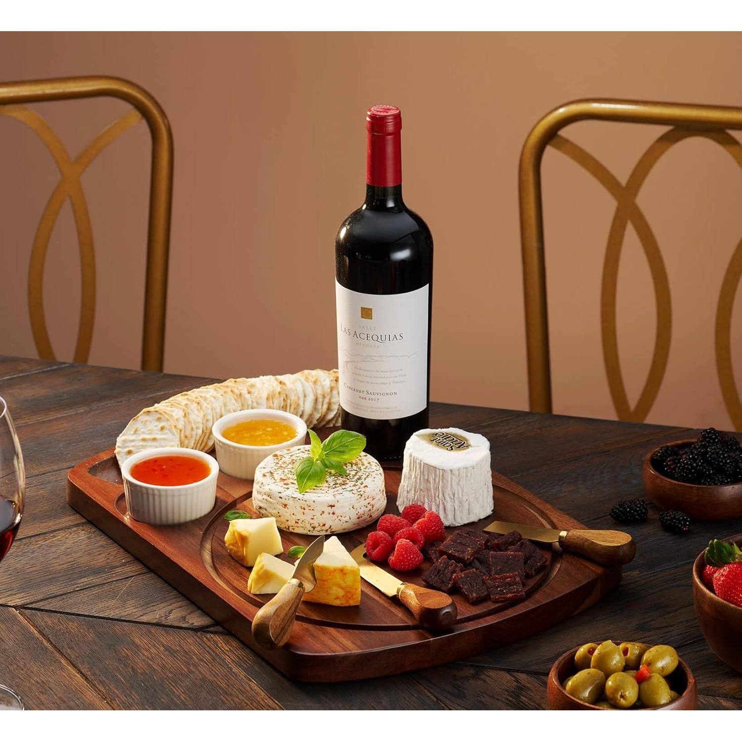 Juego de Tabla de Queso Godinger con Campana y Cuencos