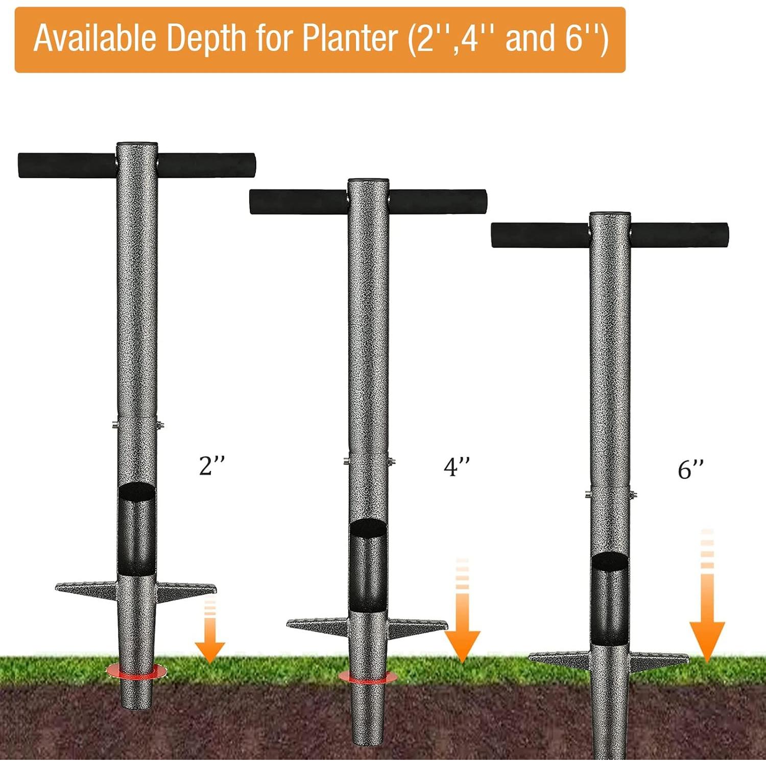 Planificador de Bulbos BsBsBest, Mango Largo 85.1 cm, Acero