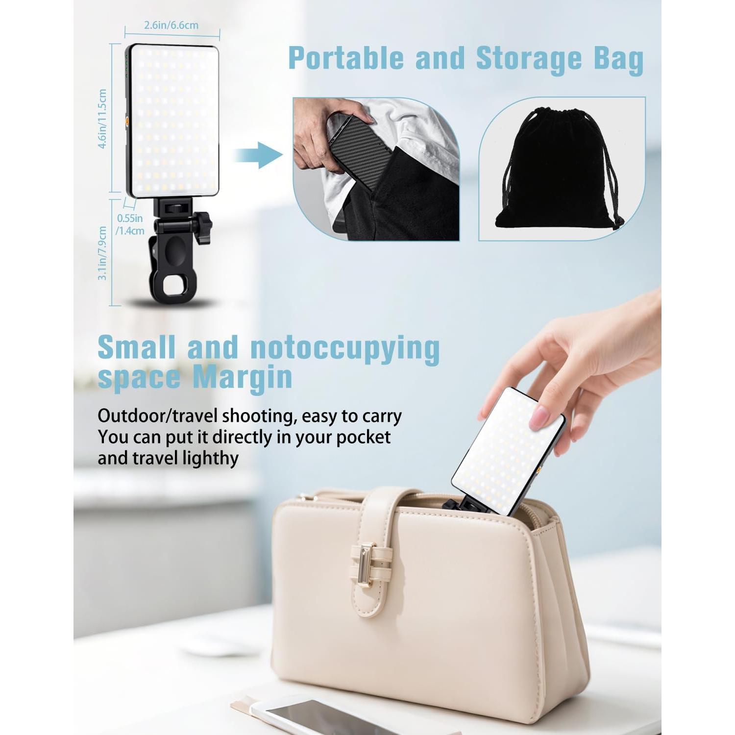 Luz LED para Selfie Auriani AUR-3IN1-FL 3000mAh 3 Modos