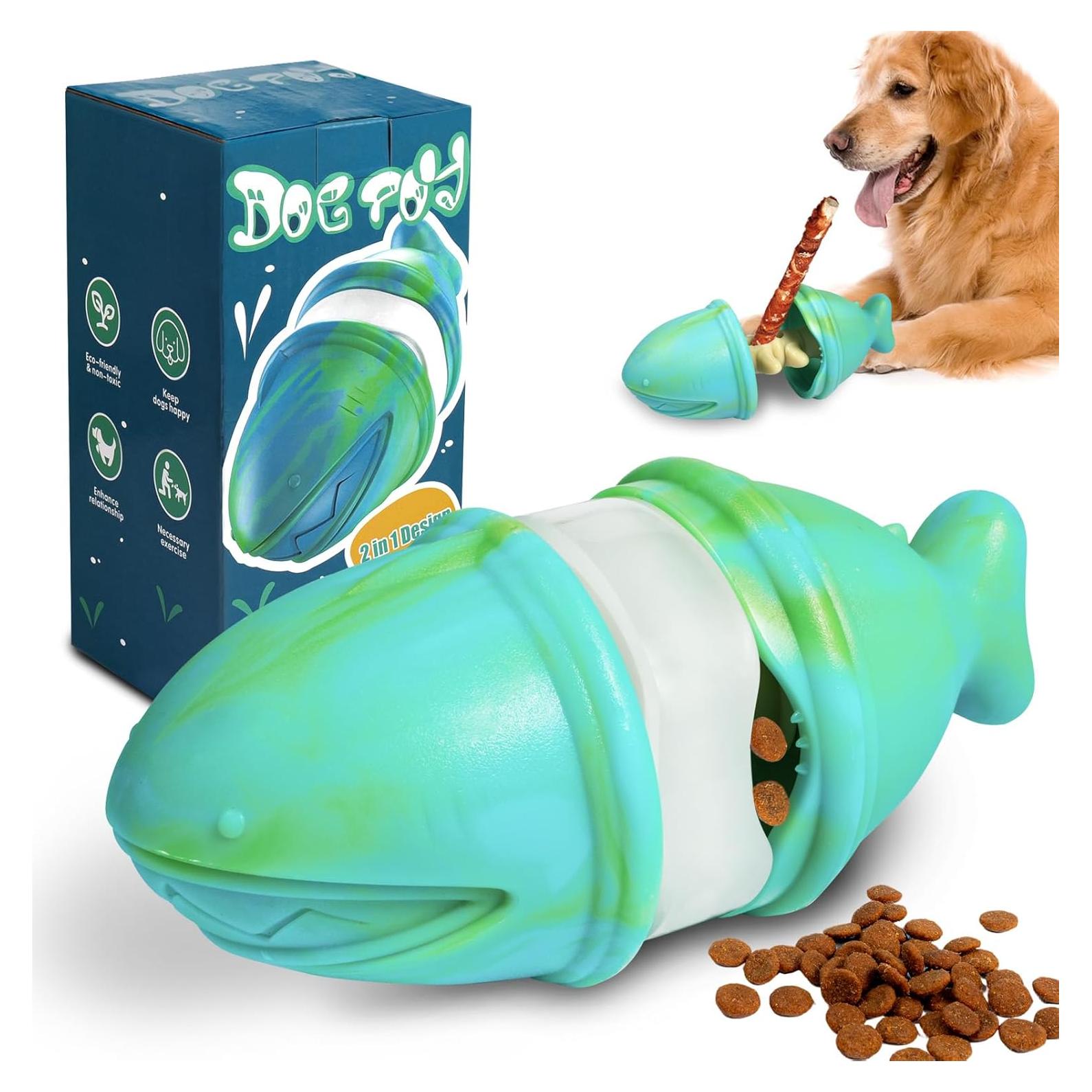 Juguete para Perros Hanshengday 2 en 1 Dispensador y Soporte
