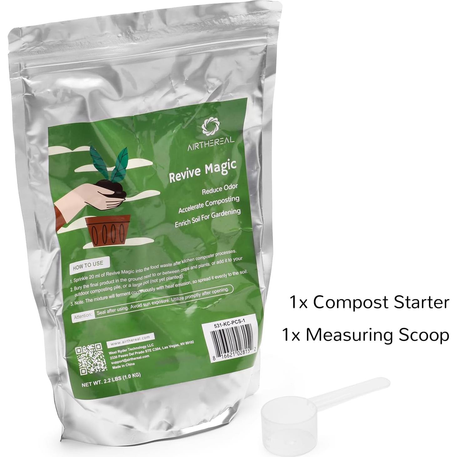 Iniciador de Compost Airthereal 1kg - Acelera Descomposición