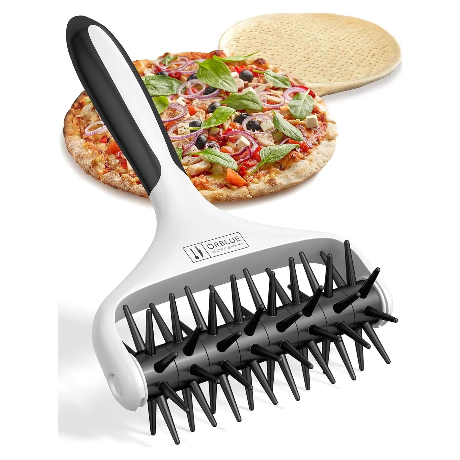 Rodillo Docker para Masa de Pizza Orblue - 21.34 cm, Negro