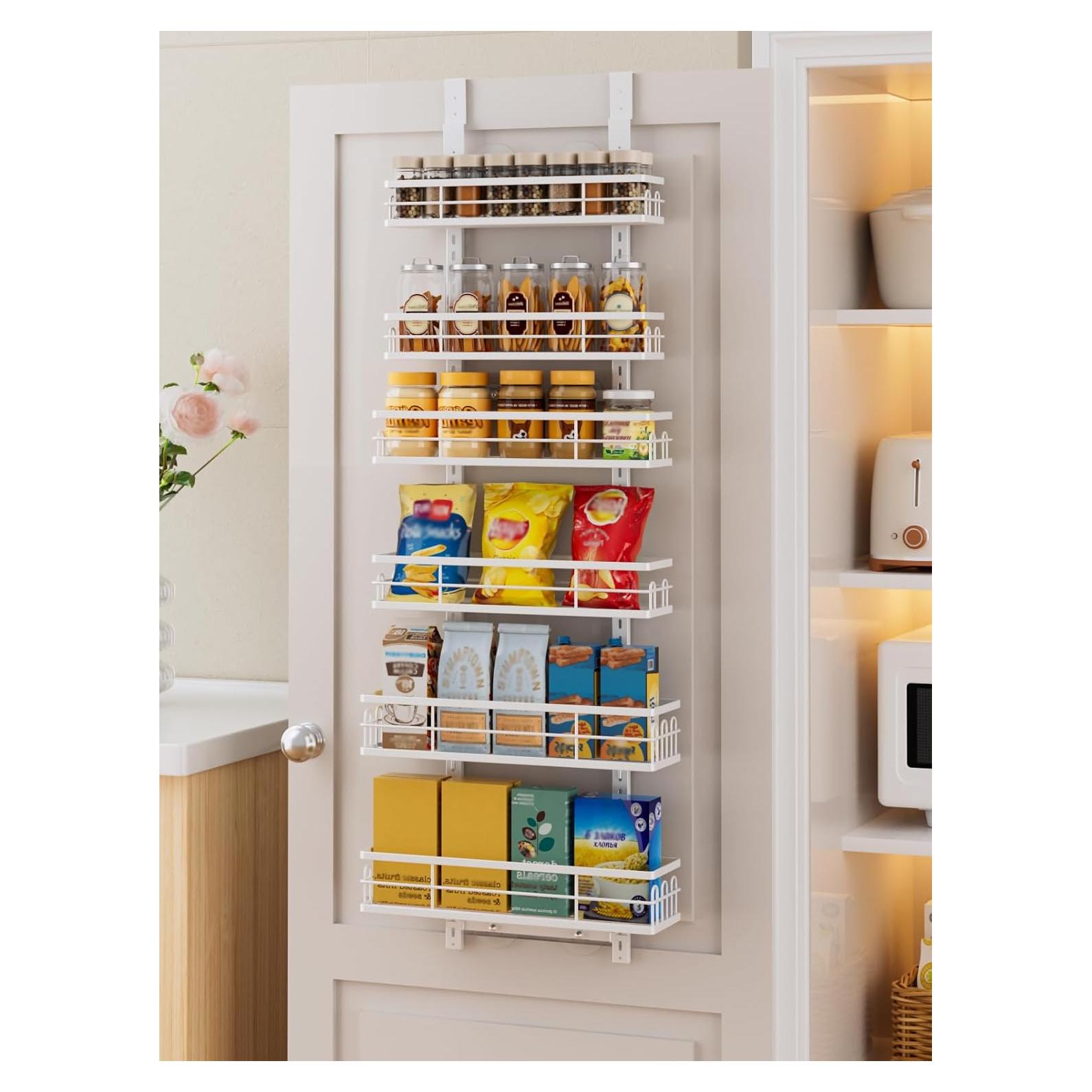 Organizador de despensa Delamu 6 niveles ajustable Blanco