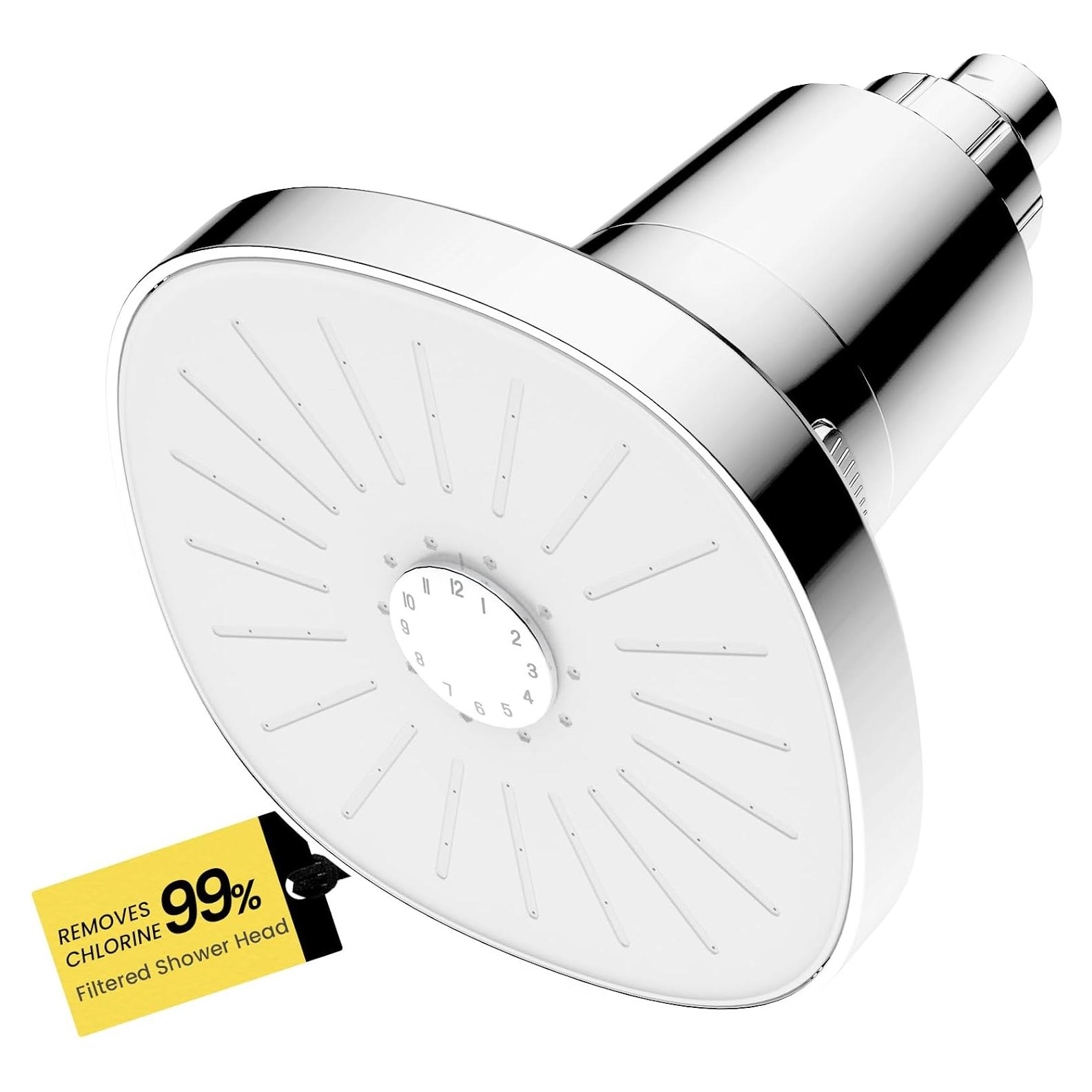 Cabezal de Ducha Filtrado Ryamen - Alta Presión, 99% Cloro Eliminado