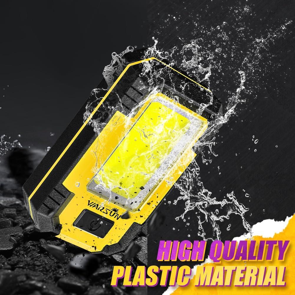 Luz de Trabajo LED WARSUN 30W Recargable 1200 Lúmenes Amarillo