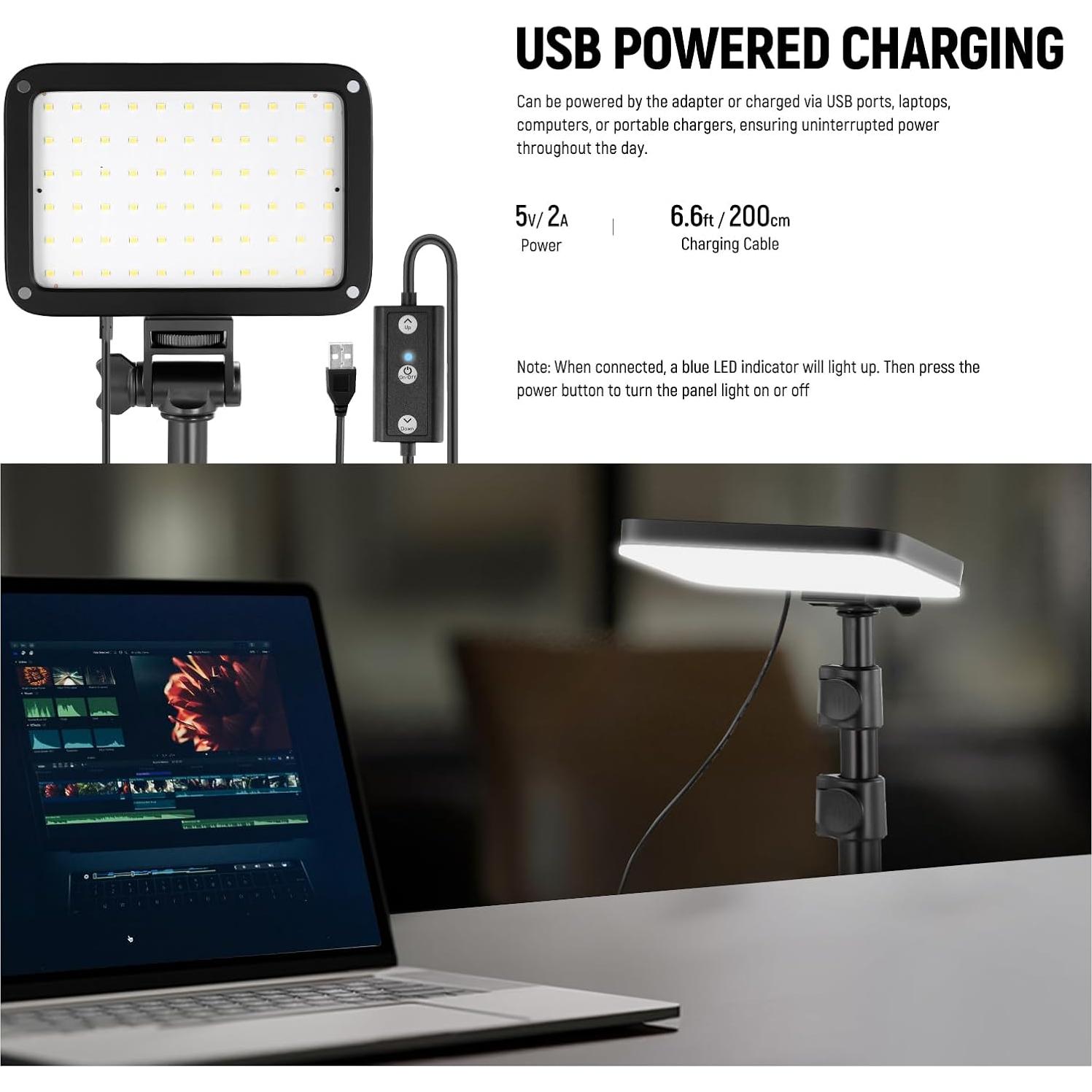 Kit de Iluminación LED Bi Color NEEWER 2-Pack con Soportes