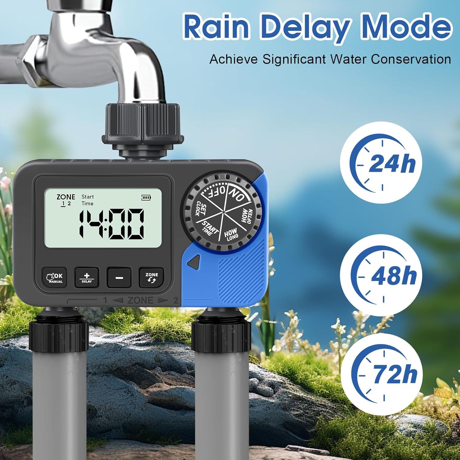 Temporizador de Riego dgtenk GT329 2 Salidas Programable