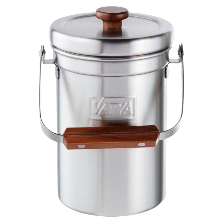 Cubo de Compostaje de Acero Inoxidable VATYA 3L Sin Olores