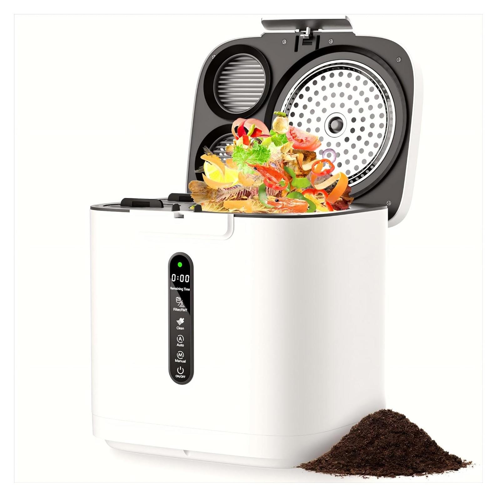 Compostador Eléctrico 4L MERIOR con Pantalla LED y Auto-Limpieza