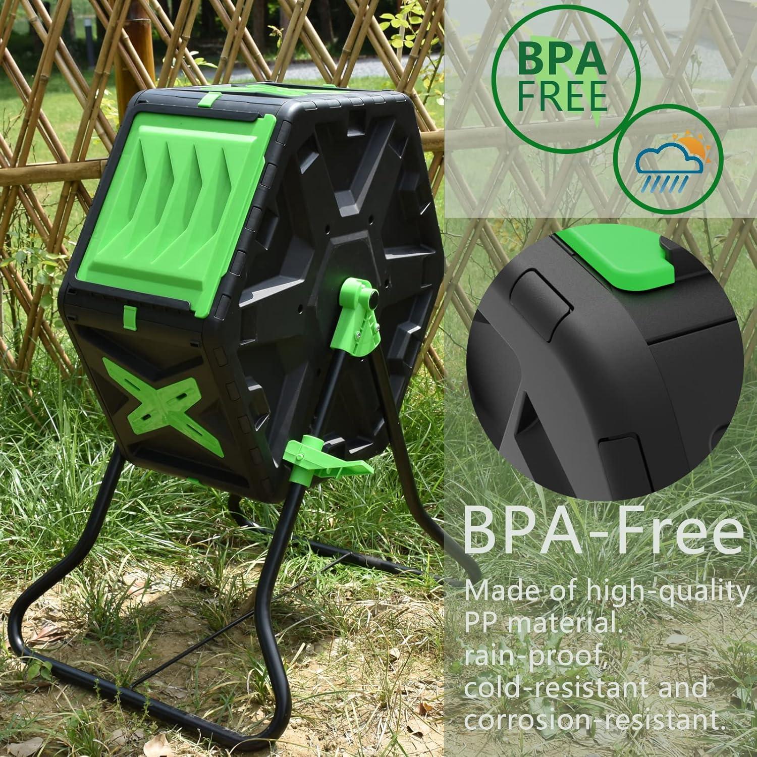 Contenedor de Compostaje SQUEEZE master 70L Verde Hexagonal