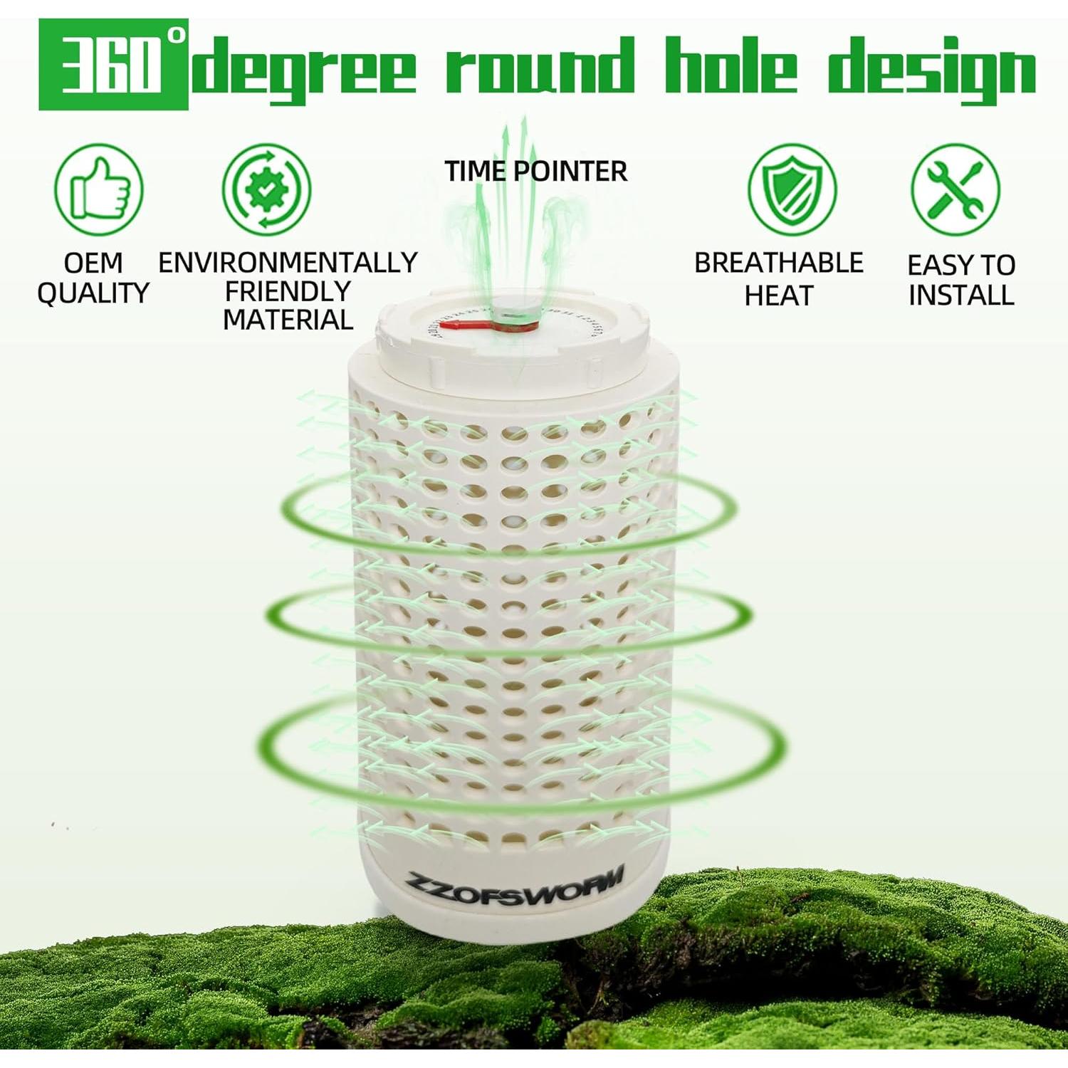 Bin de Compostaje ZZOFSWORM Medio para Exterior con Ventilación