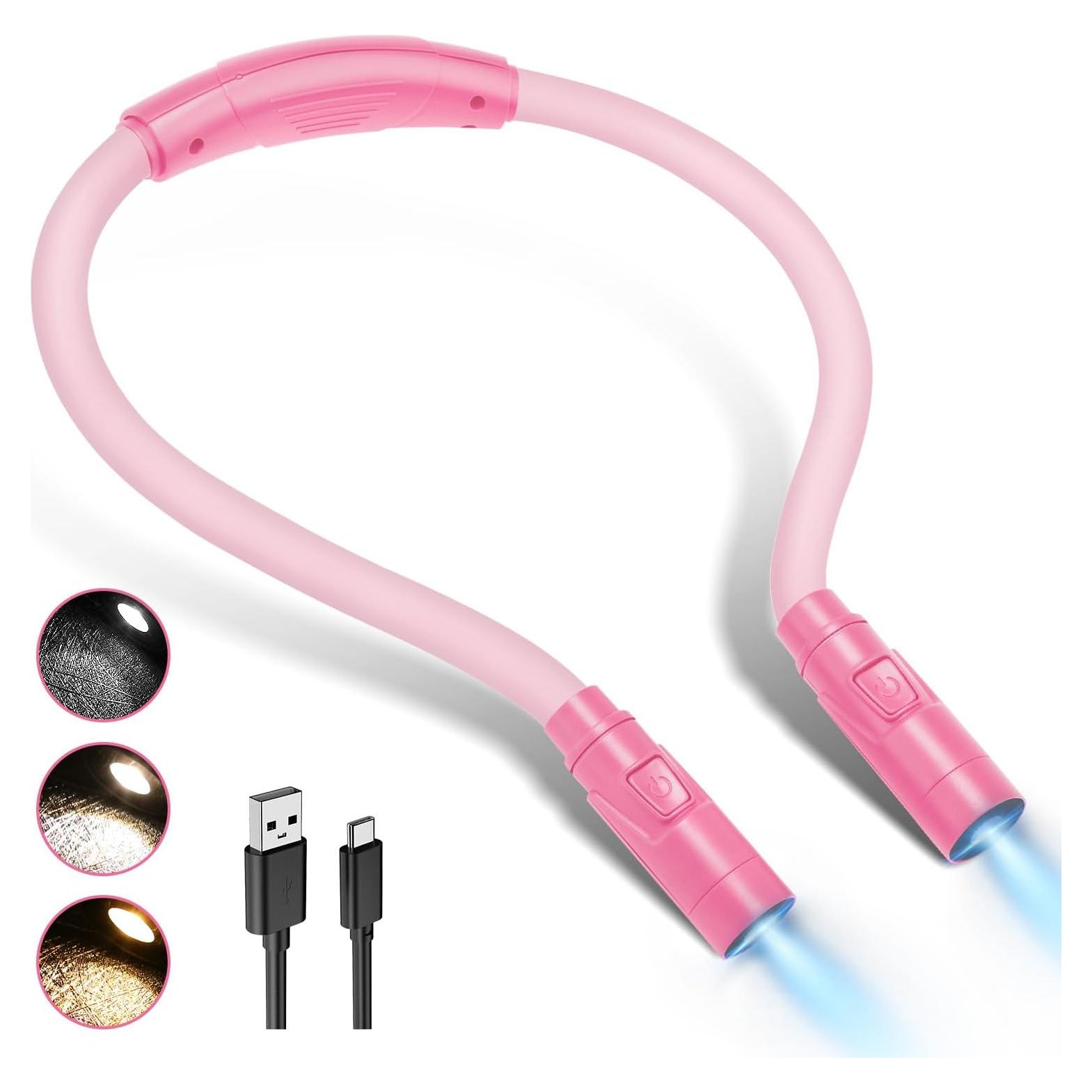 Luz de Lectura de Cuello LUZJET Recargable LED 3 Colores