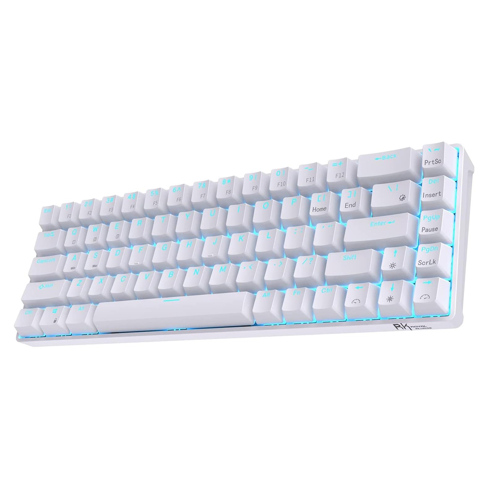 Teclado Mecánico Inalámbrico RK ROYAL KLUDGE RK68 65% Marrón
