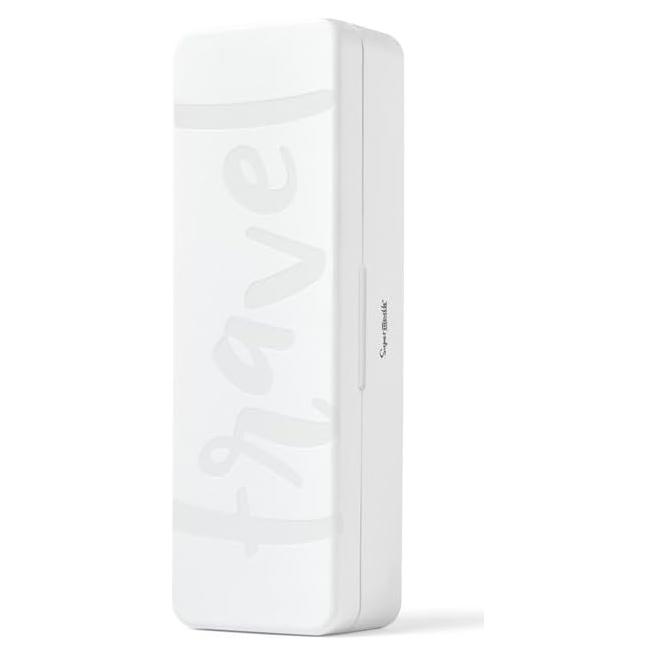 Estuche de viaje SuperMouth Ultim8 - Desinfectante UV Blanco Perla