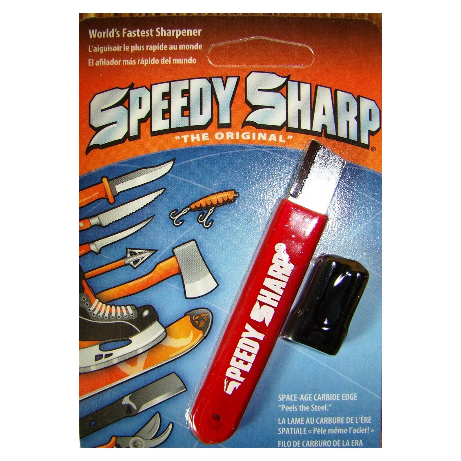 Afilador de cuchillos Speedy Sharp - Carburo Rojo Portátil