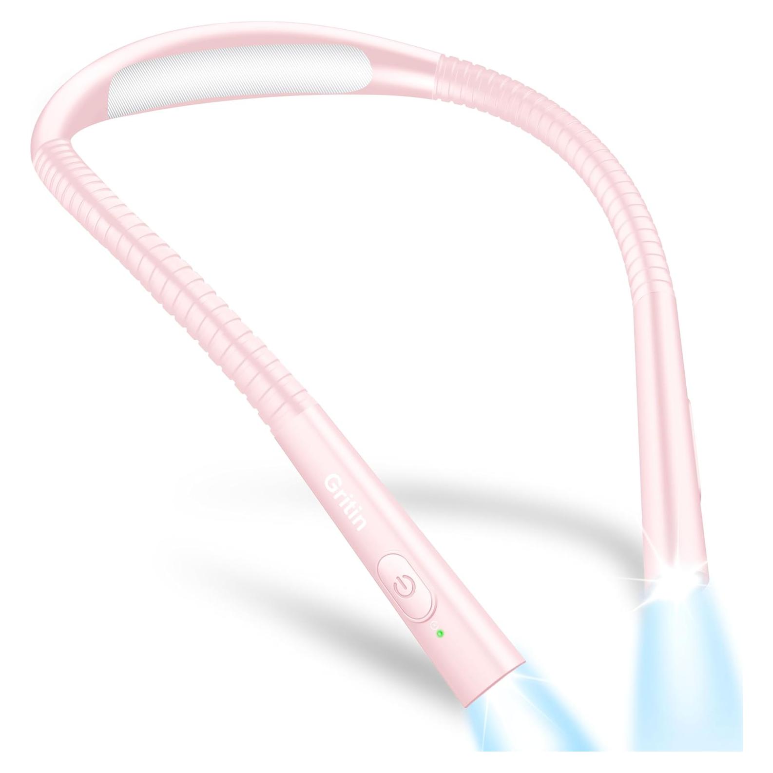 Luz de Cuello Recargable Gritin - 4 Colores, 5 Brillos, 80h