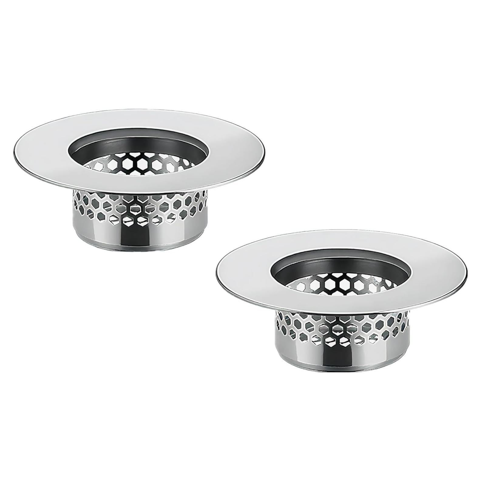 Colador de desagüe de acero inoxidable WELANGBN - 2 unidades