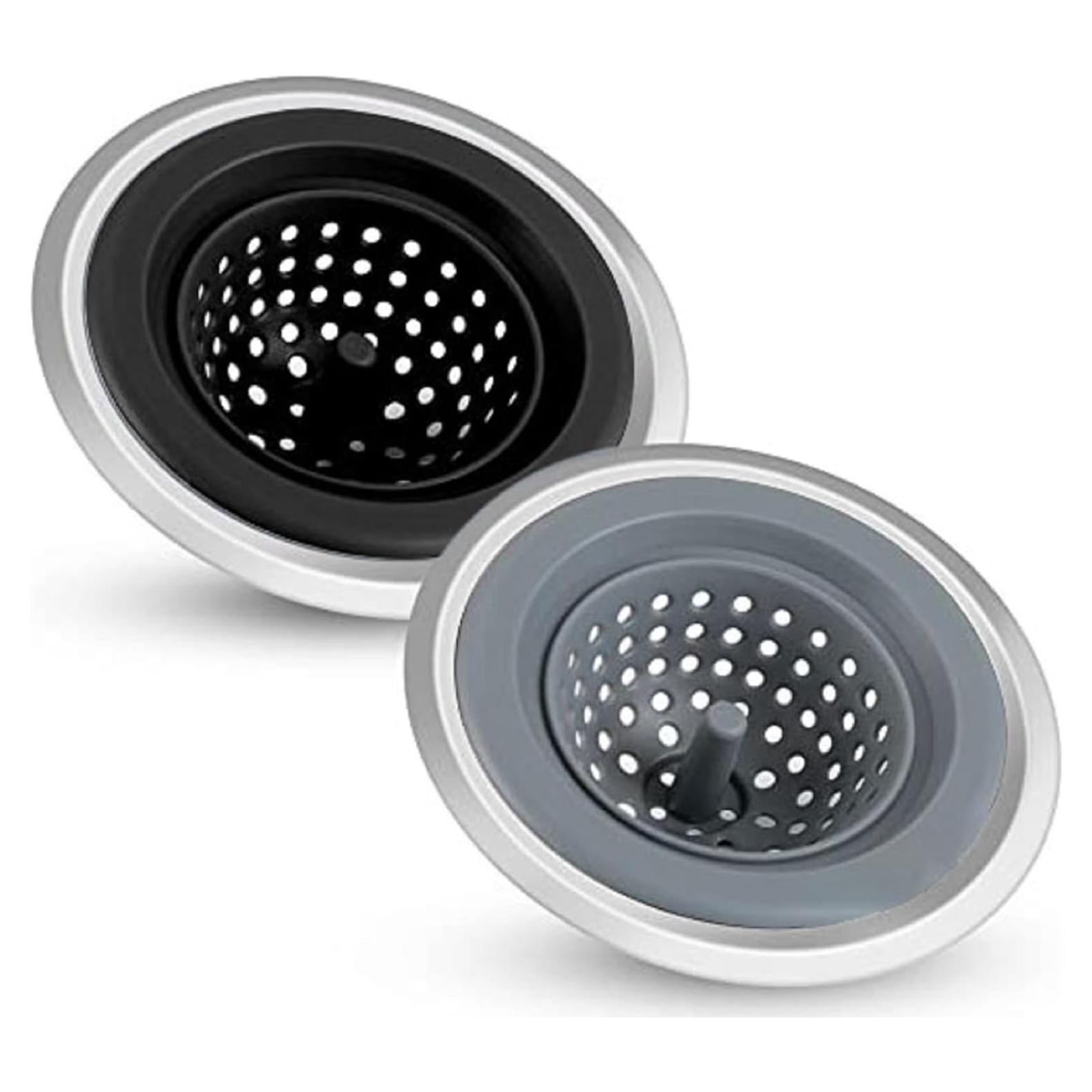 Colador de Fregadero SJDLGN 2 Pcs 16.1x11.9 cm Antibloqueo