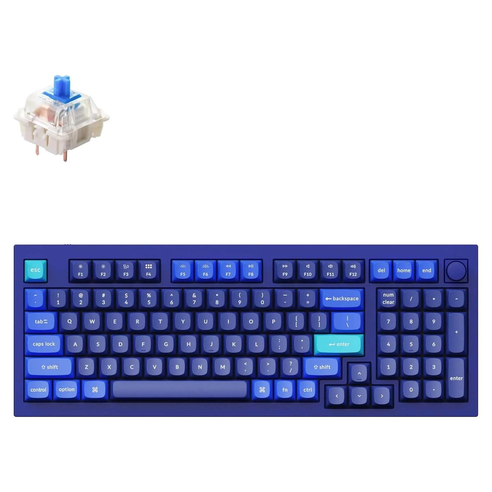 Teclado Mecánico Keychron Q5 96% Programable USB-C Gateron Azul