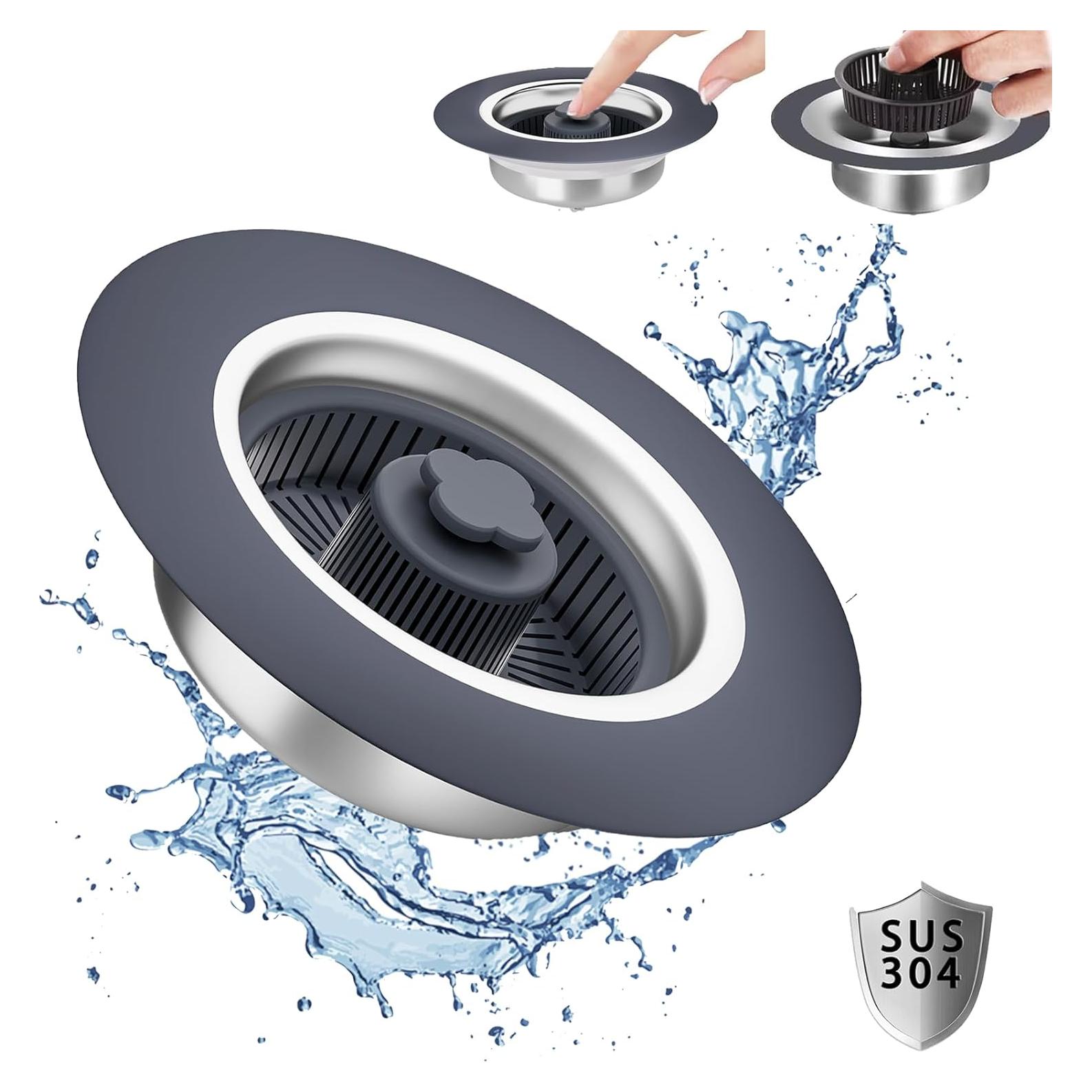 Colador de Drenaje 3 en 1 Ginbel Direct Acero Inoxidable 304