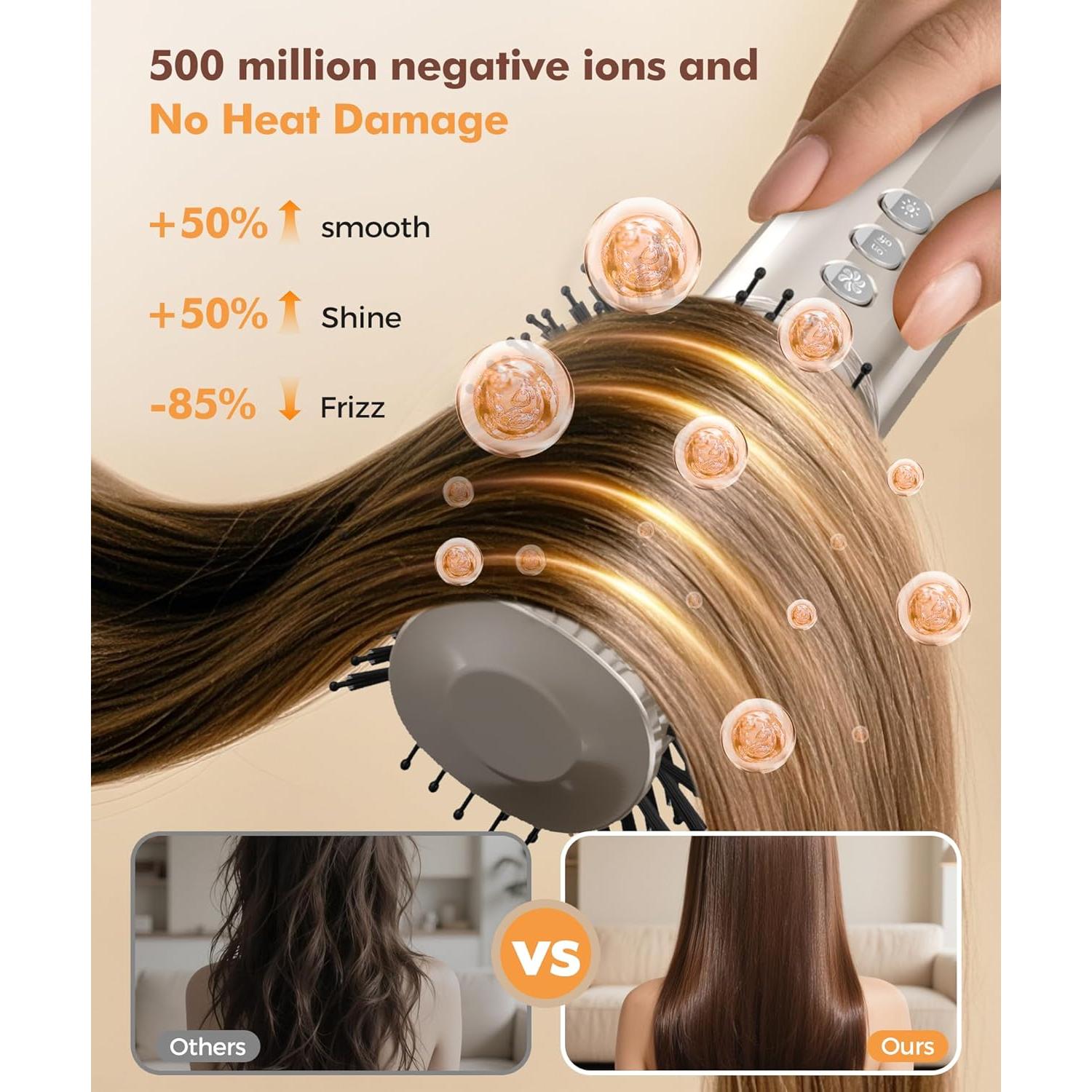 Secador de cabello 6 en 1 Cosy Companions dorado 150,000 RPM