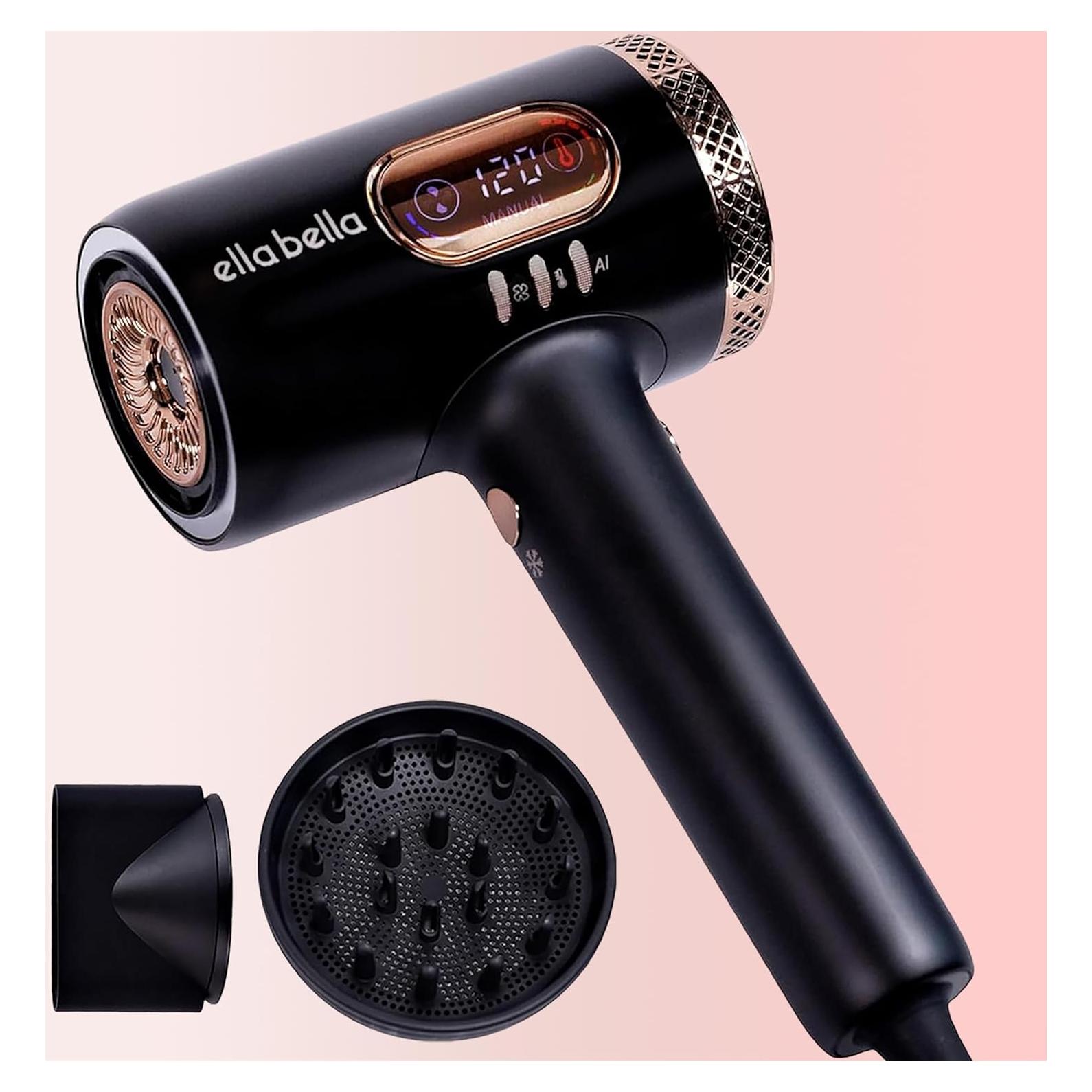 Secador de Pelo Profesional ELLA BELLA KR-F04 con Difusor