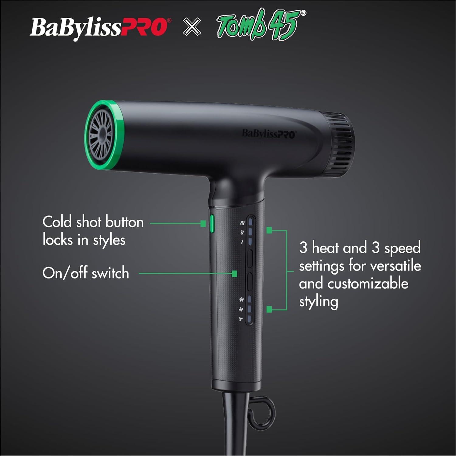 Secador de Pelo Profesional BaBylissPRO Nano Titanium 371g