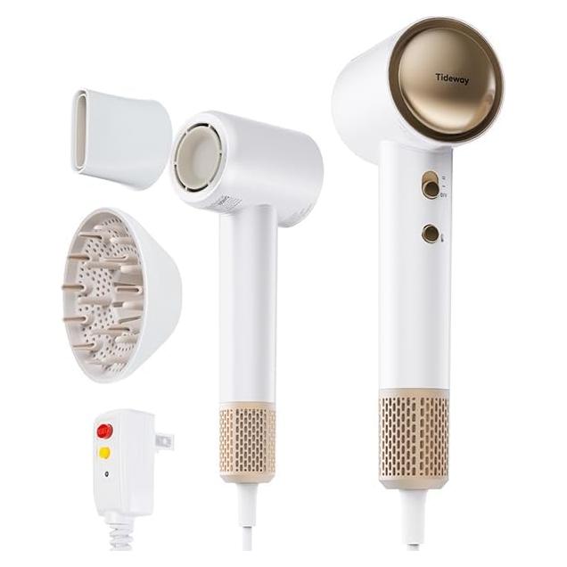 Secador de Pelo Iónico Tideway 110,000 RPM Ligero y Silencioso