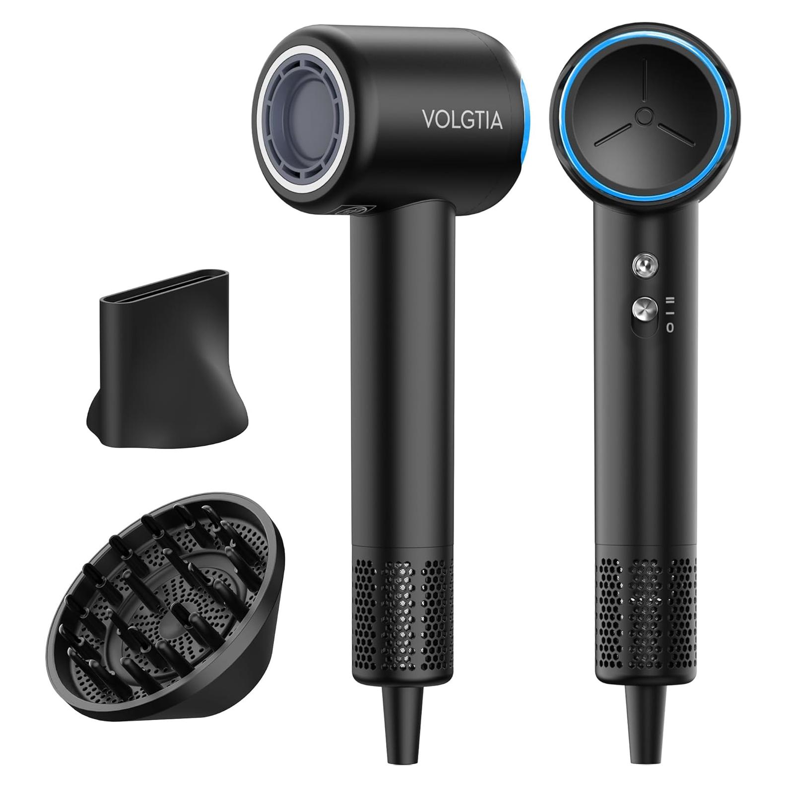 Secador de Pelo Profesional VOLGTIA 1400W con Difusor y Iones Negativos