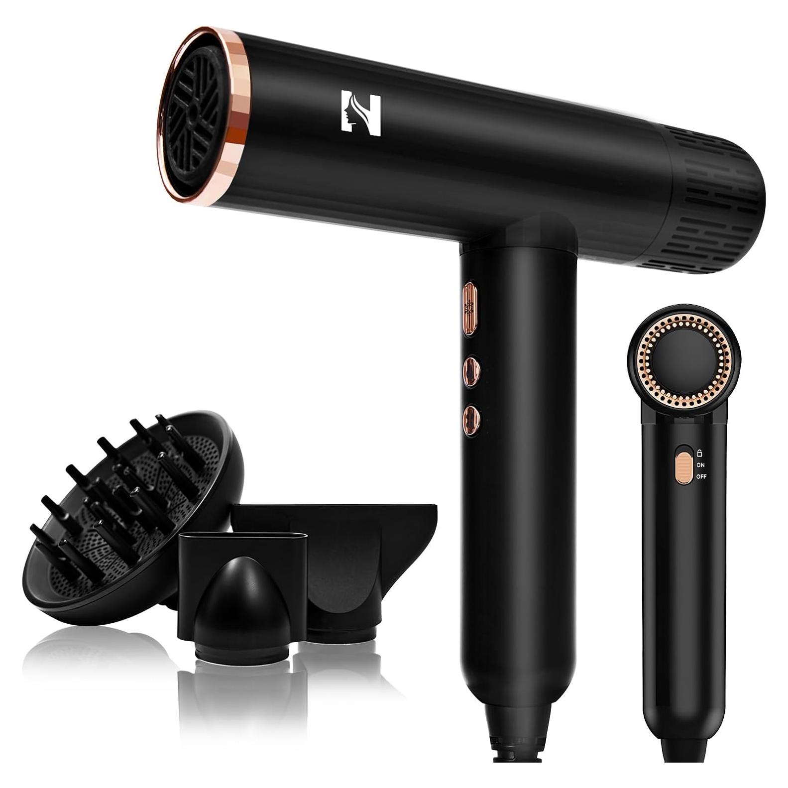 Secador de Pelo Nicebay DW-9041A Iónico 1600W con Difusor