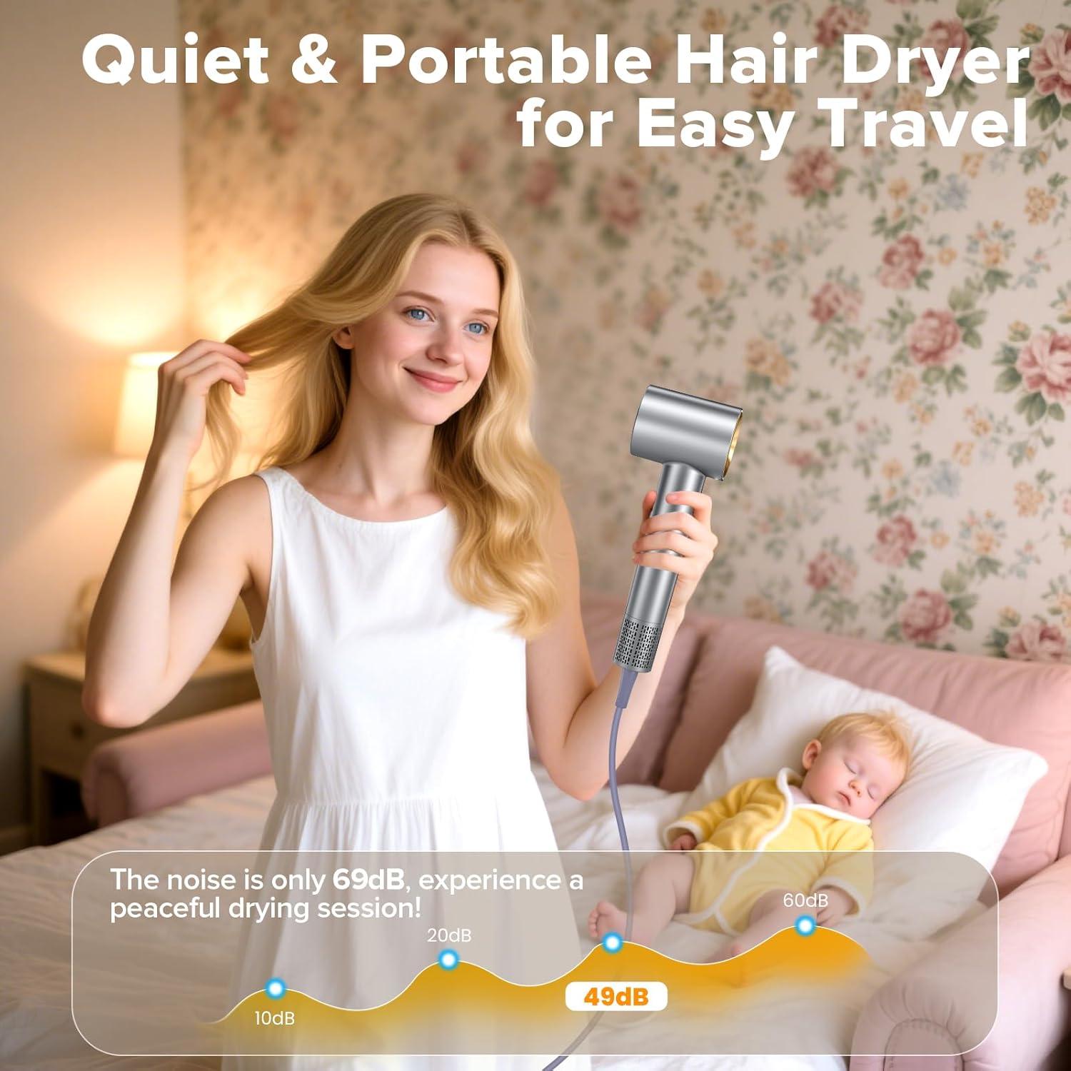 Secador de Pelo FRREGRN 150,000 RPM Iones Negativos 0.83 kg