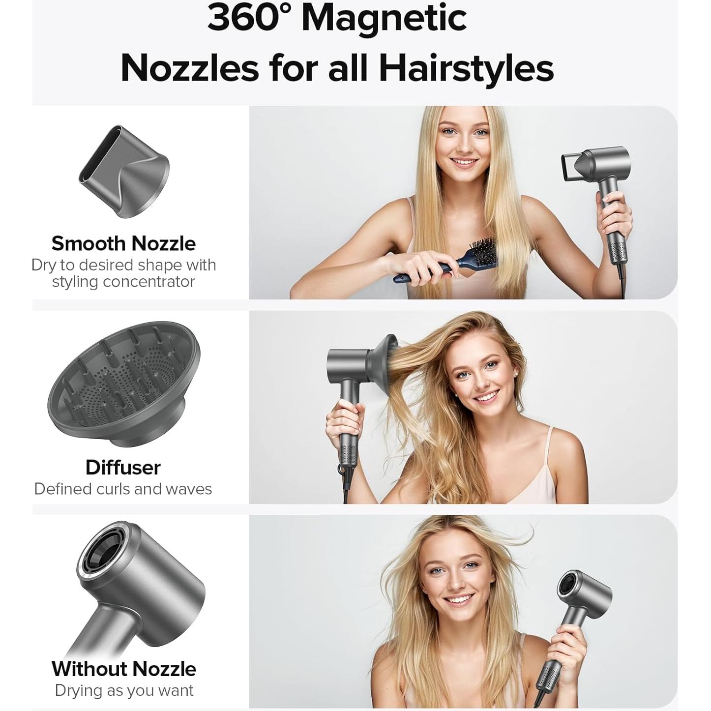 Secador de Pelo lpstea 150000 RPM Iones Negativos 500M