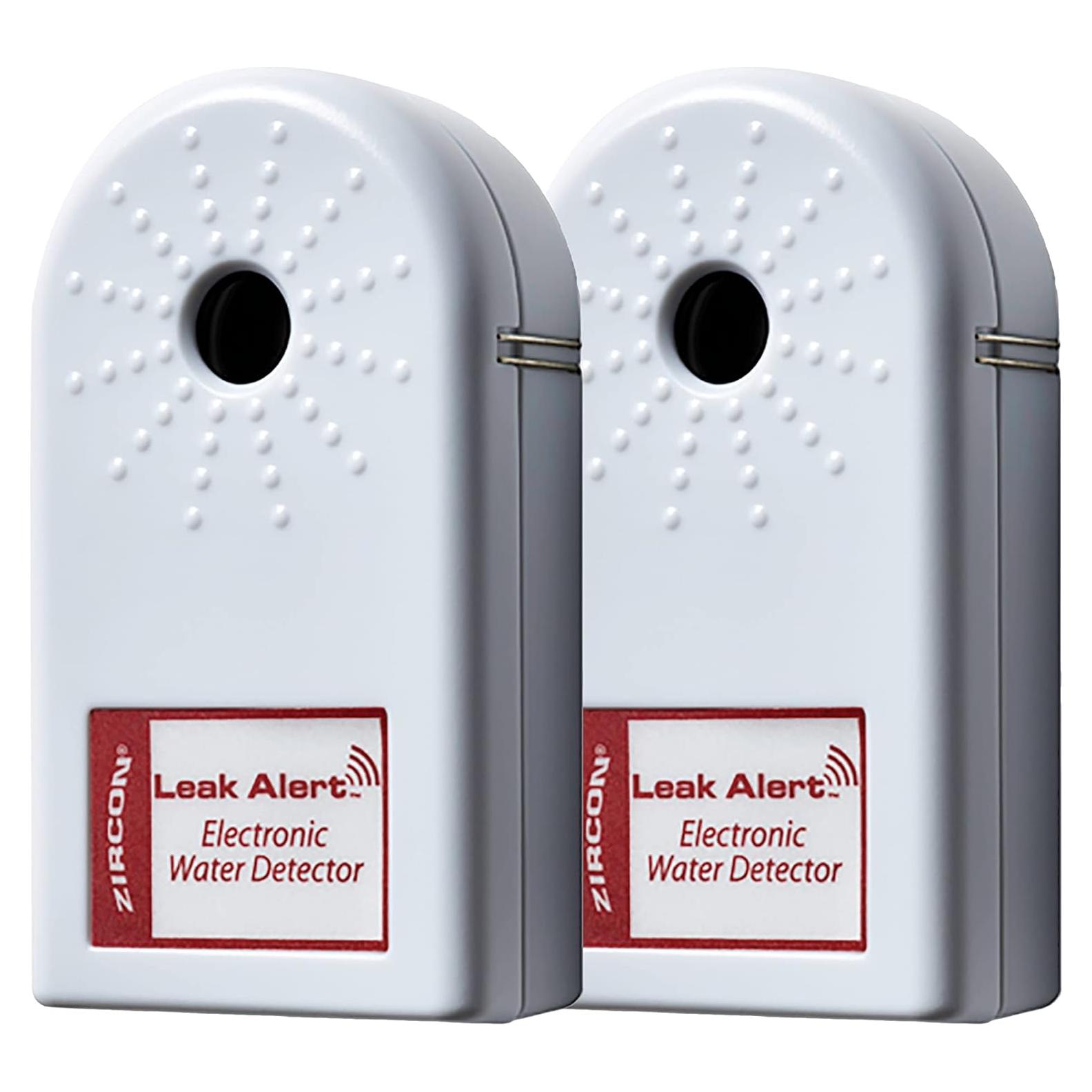 Detector de Fugas de Agua Zircon Leak Alert 2 Paquete 90dB