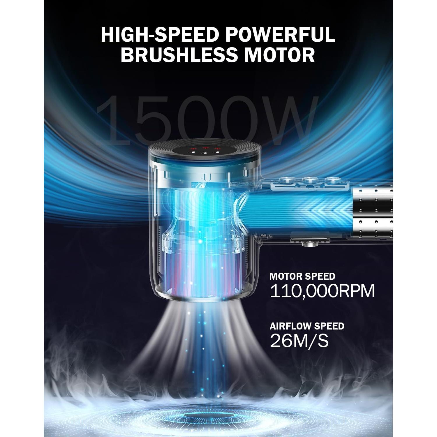 Secador de Pelo MiroPure TH009 1500W Iónico 110,000 RPM