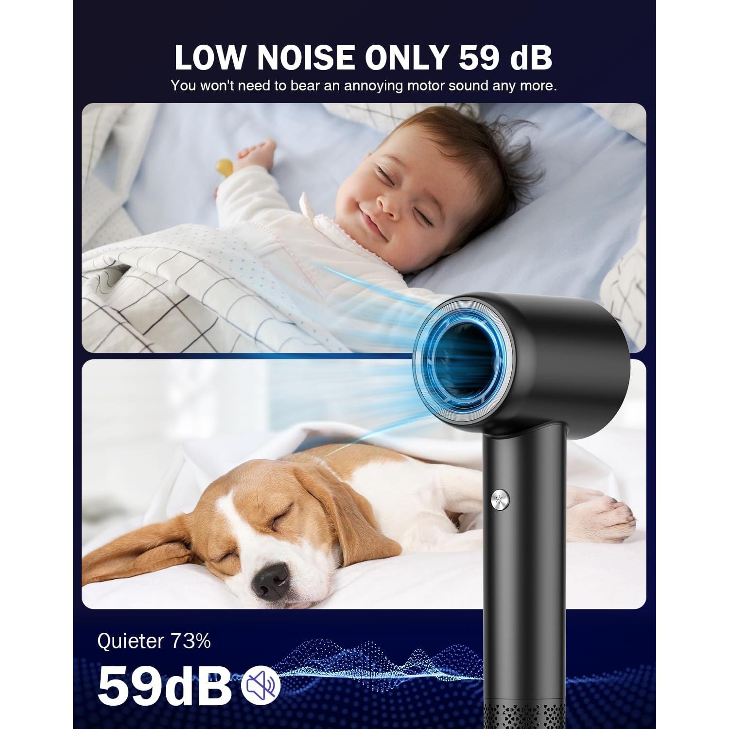 Secador de Pelo MiroPure TH009 1500W Iónico 110,000 RPM