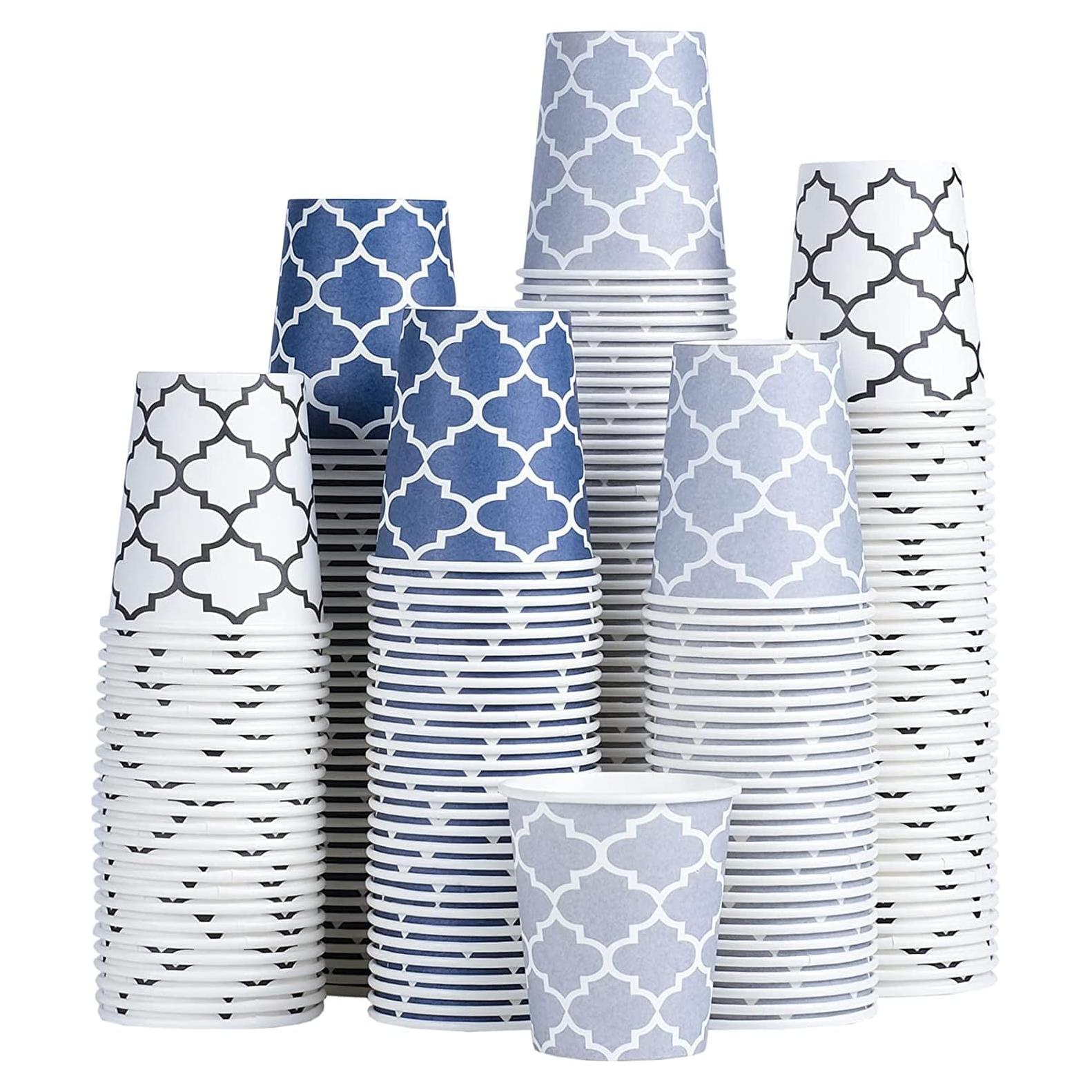 Tazas de Papel Desechables Clawsoff 3 oz 300 Unidades Azul Marino